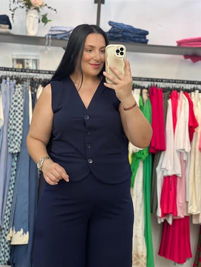 ZOYA LACİVERT YELEK