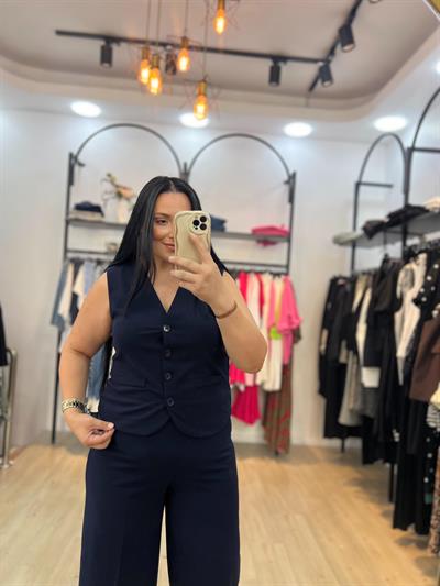 ZOYA LACİVERT YELEK