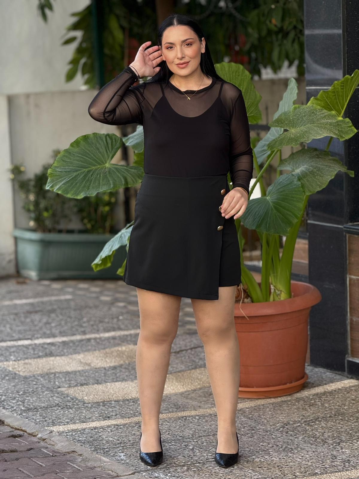 Arden Siyah Şort Etek