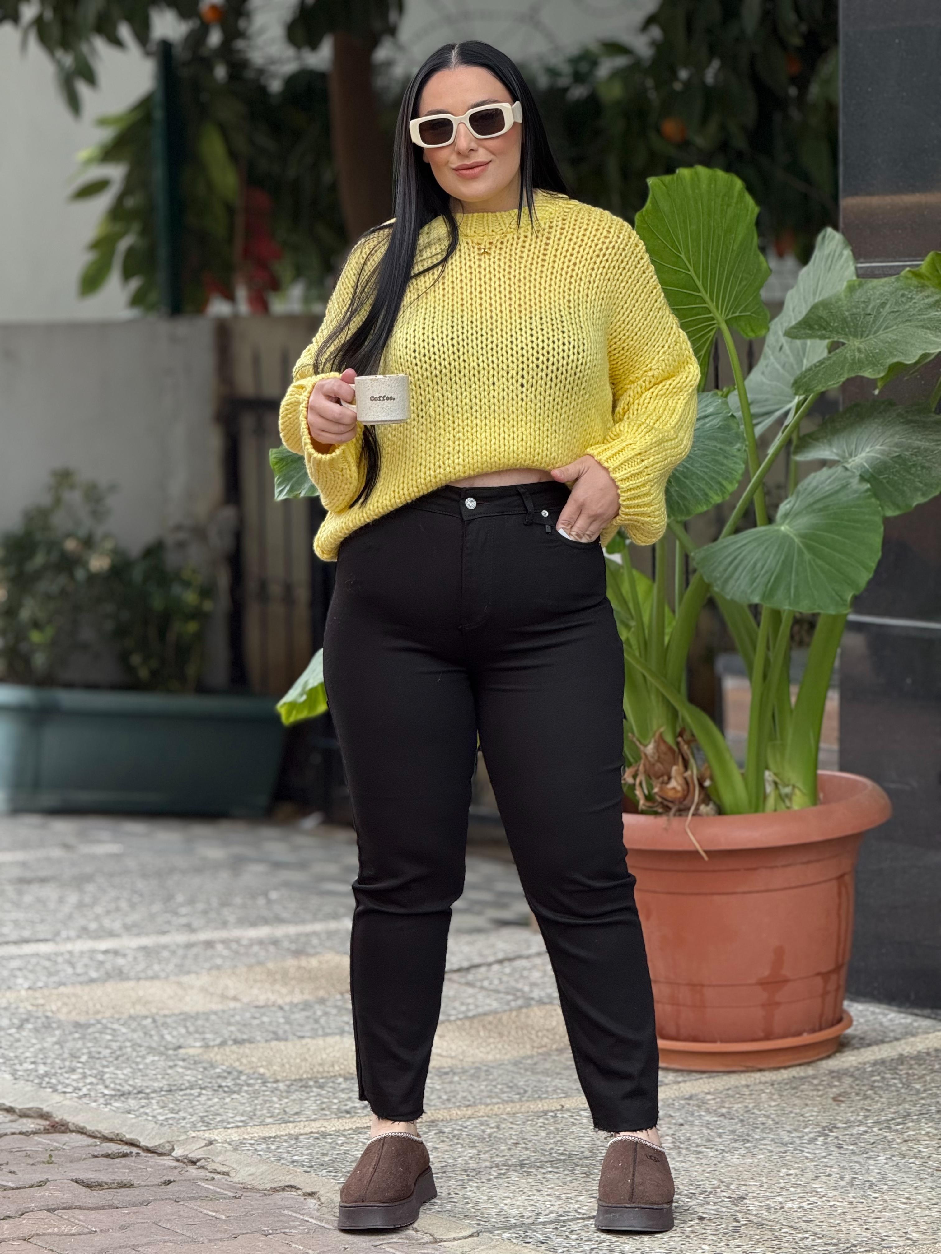 Mellow Sarı Triko Kazak