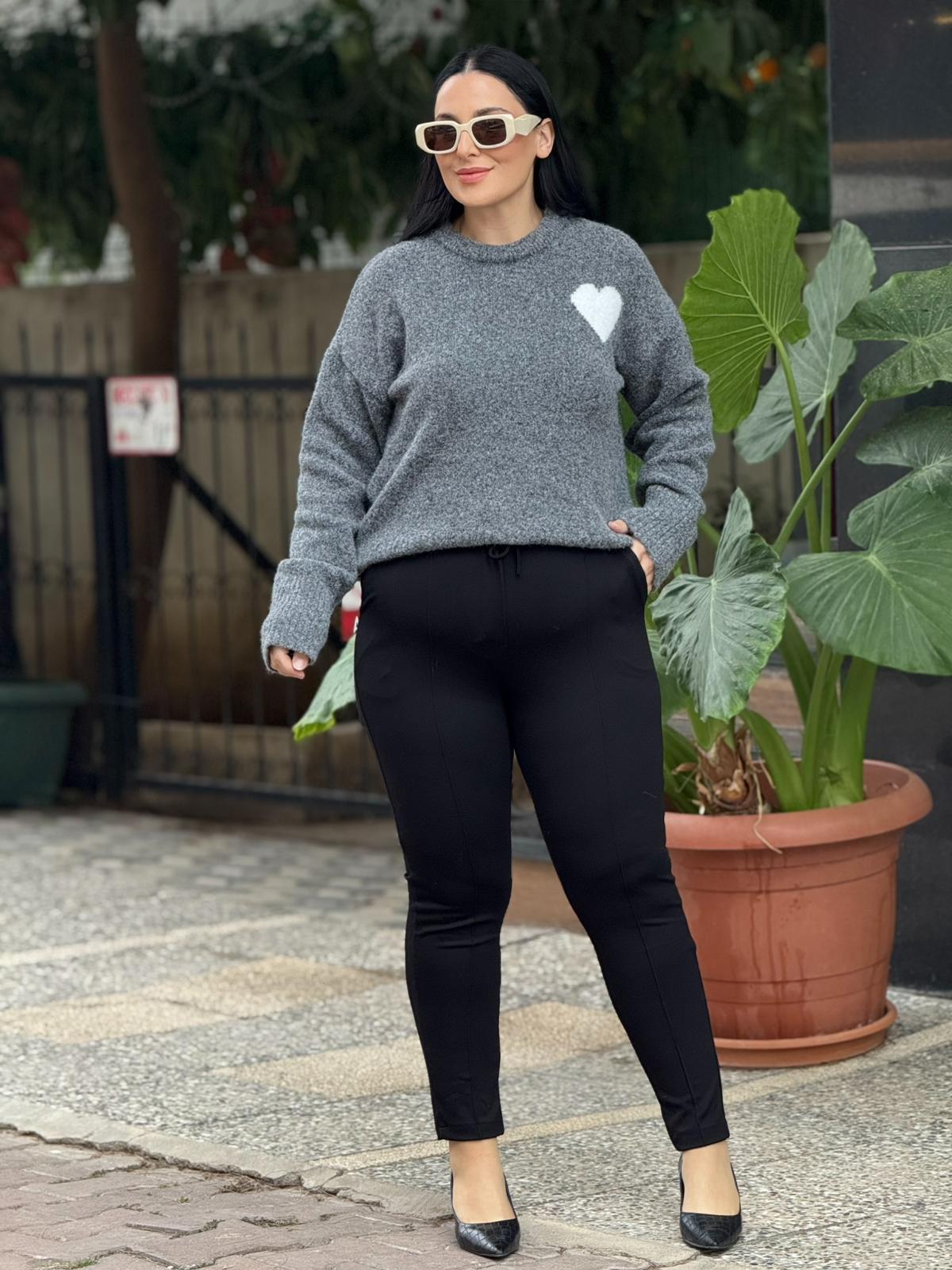 Ravon Siyah Fit Pantolon