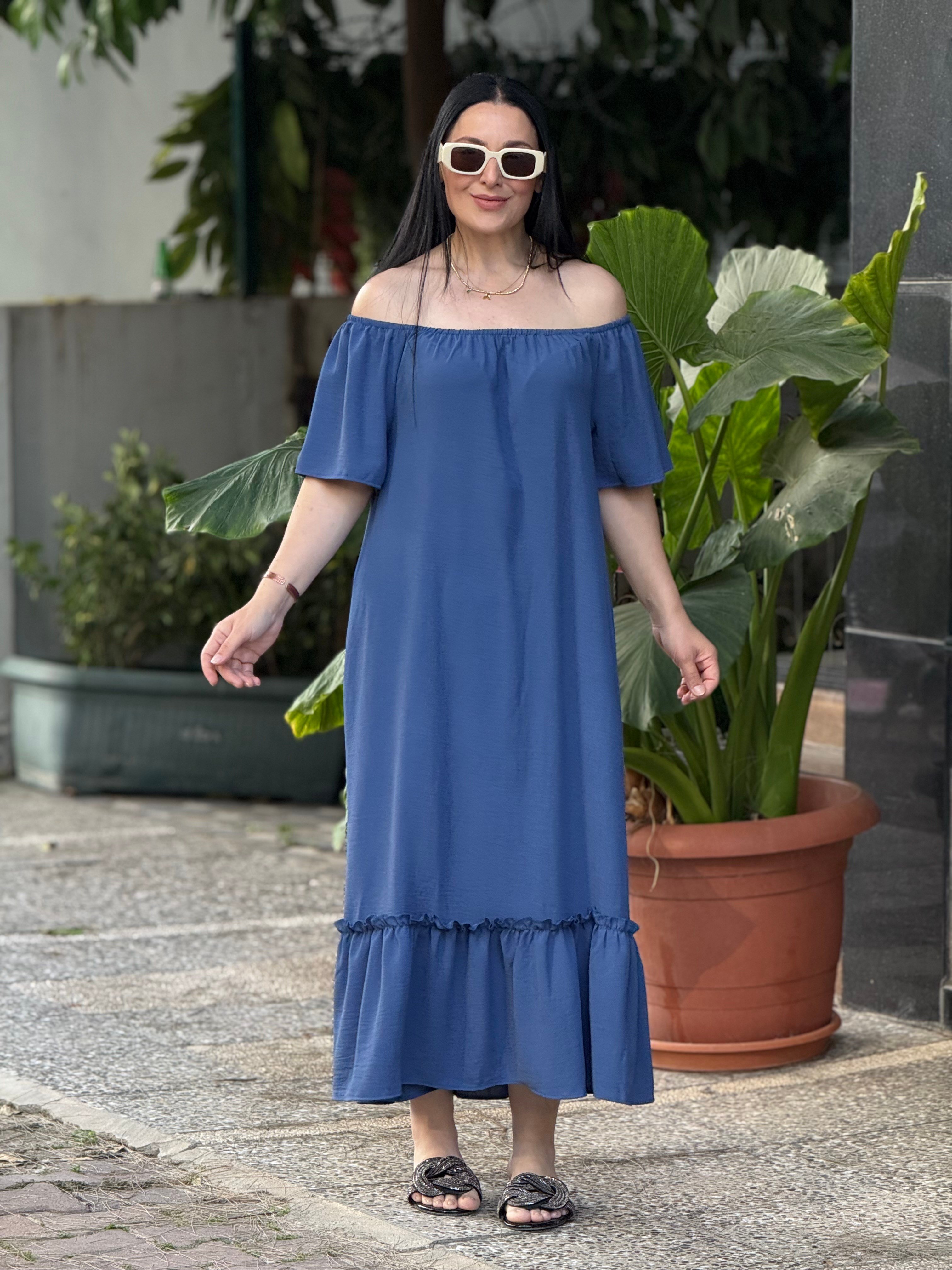ROSALIA Elbise İndigo Mavi 