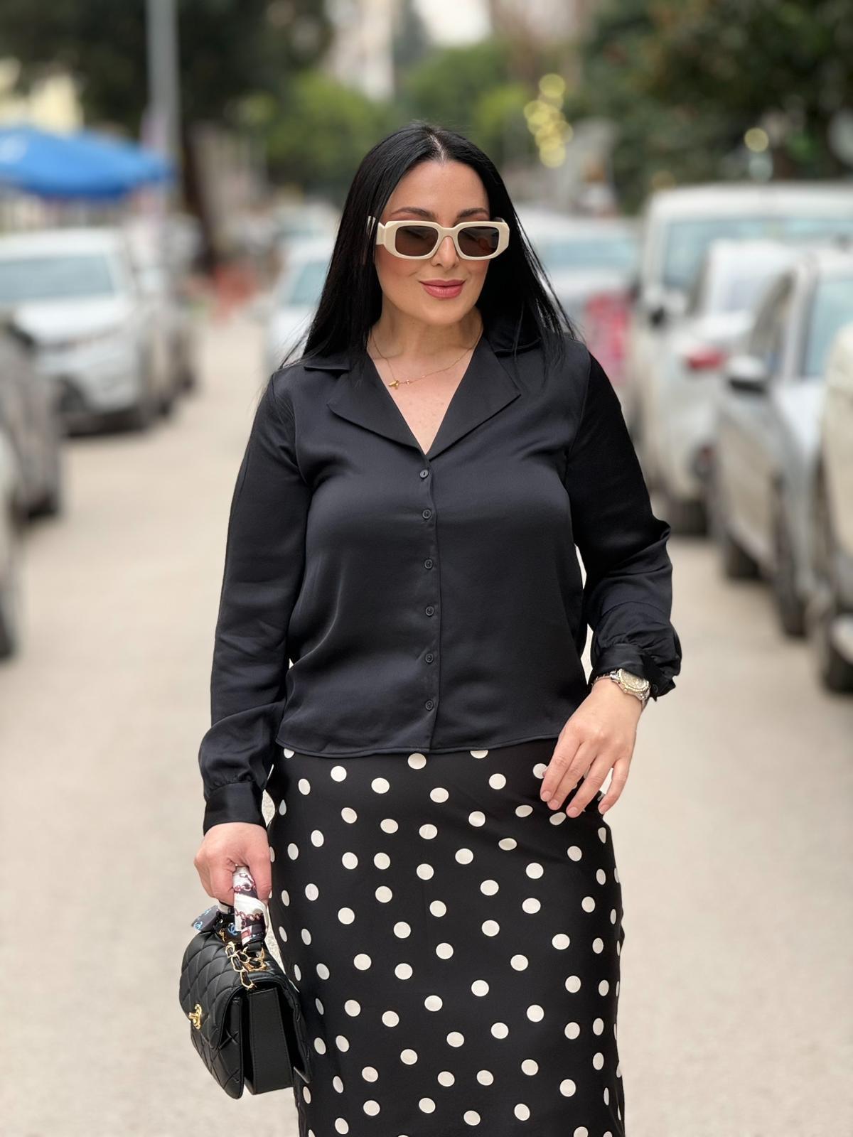 Vera Siyah Klasik Gömlek