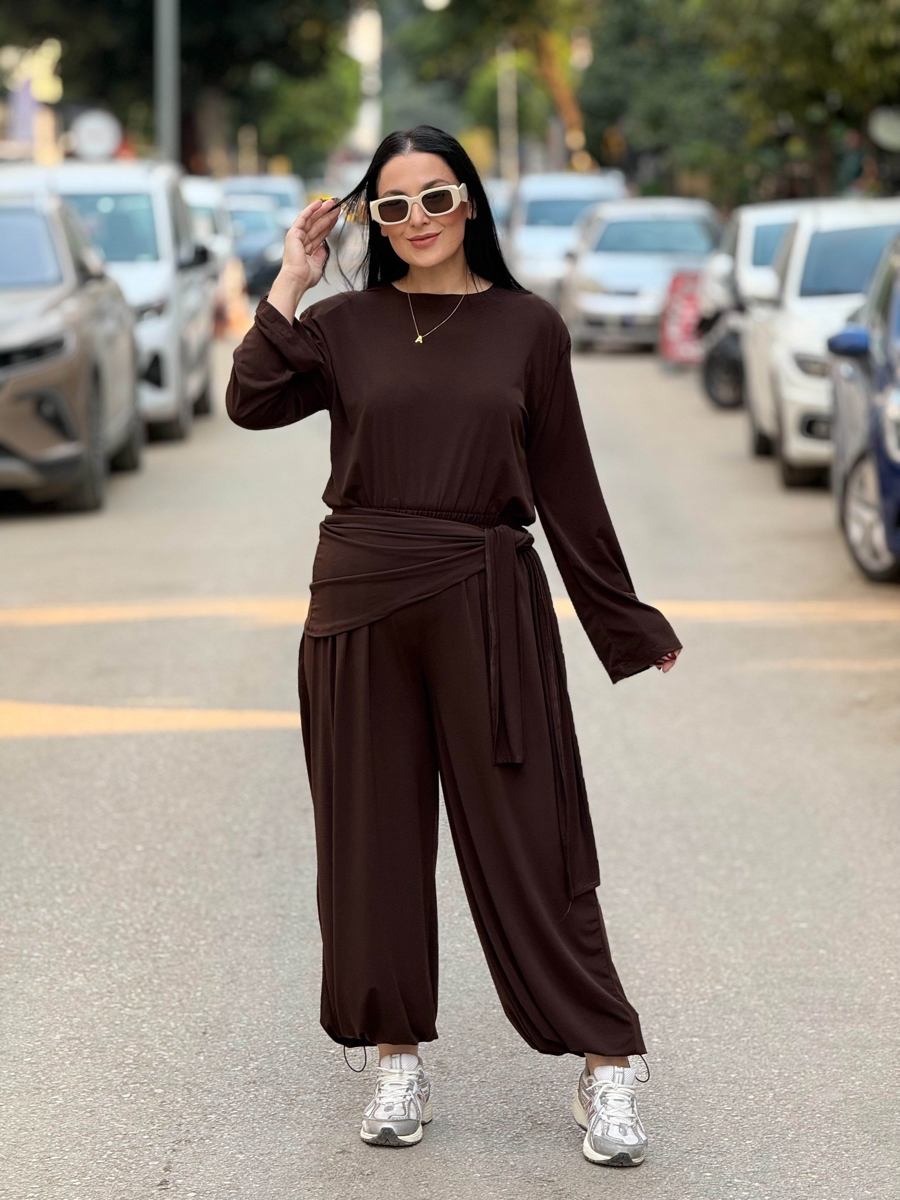 VİOLA  TAKIM  KAHVERENGİ 