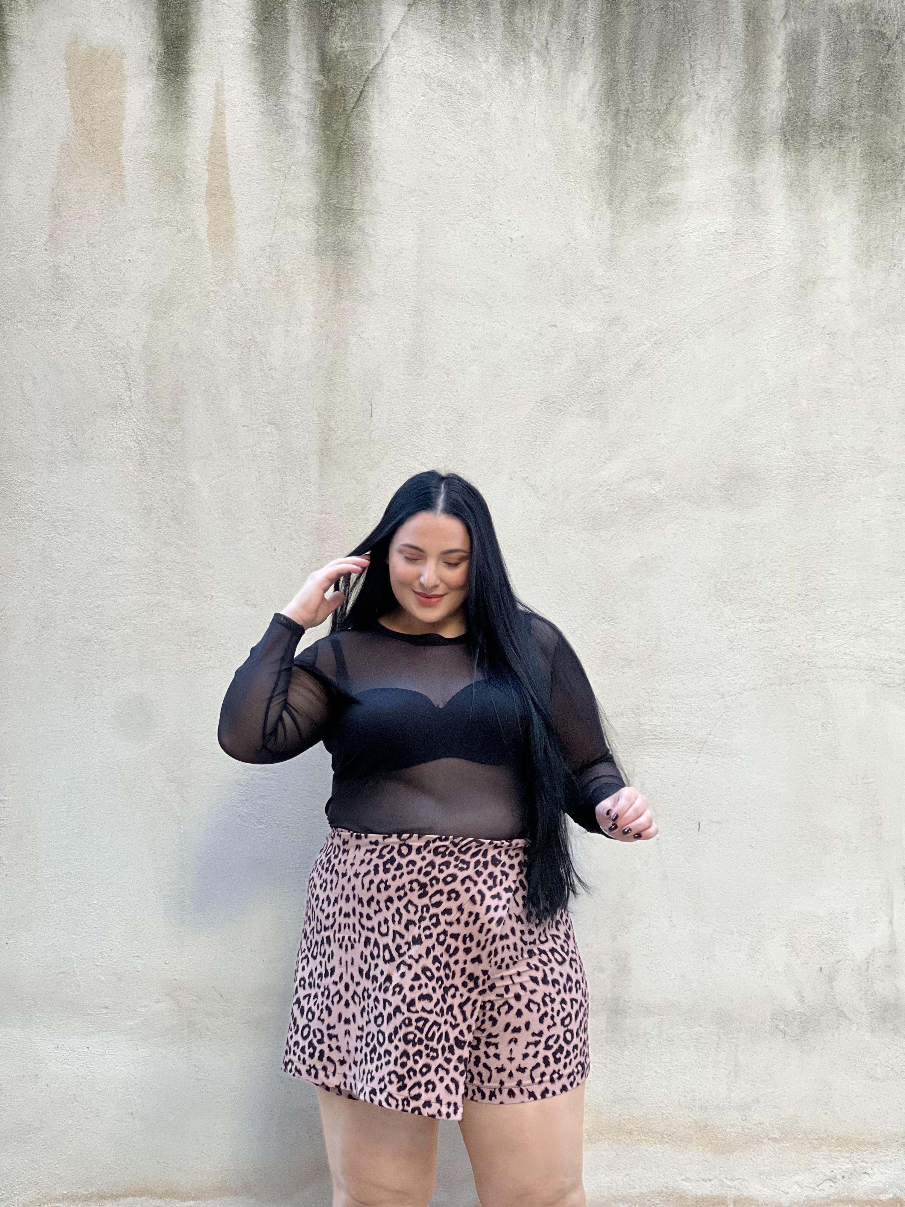 ZARF MODEL LEOPAR ŞORT ETEK 