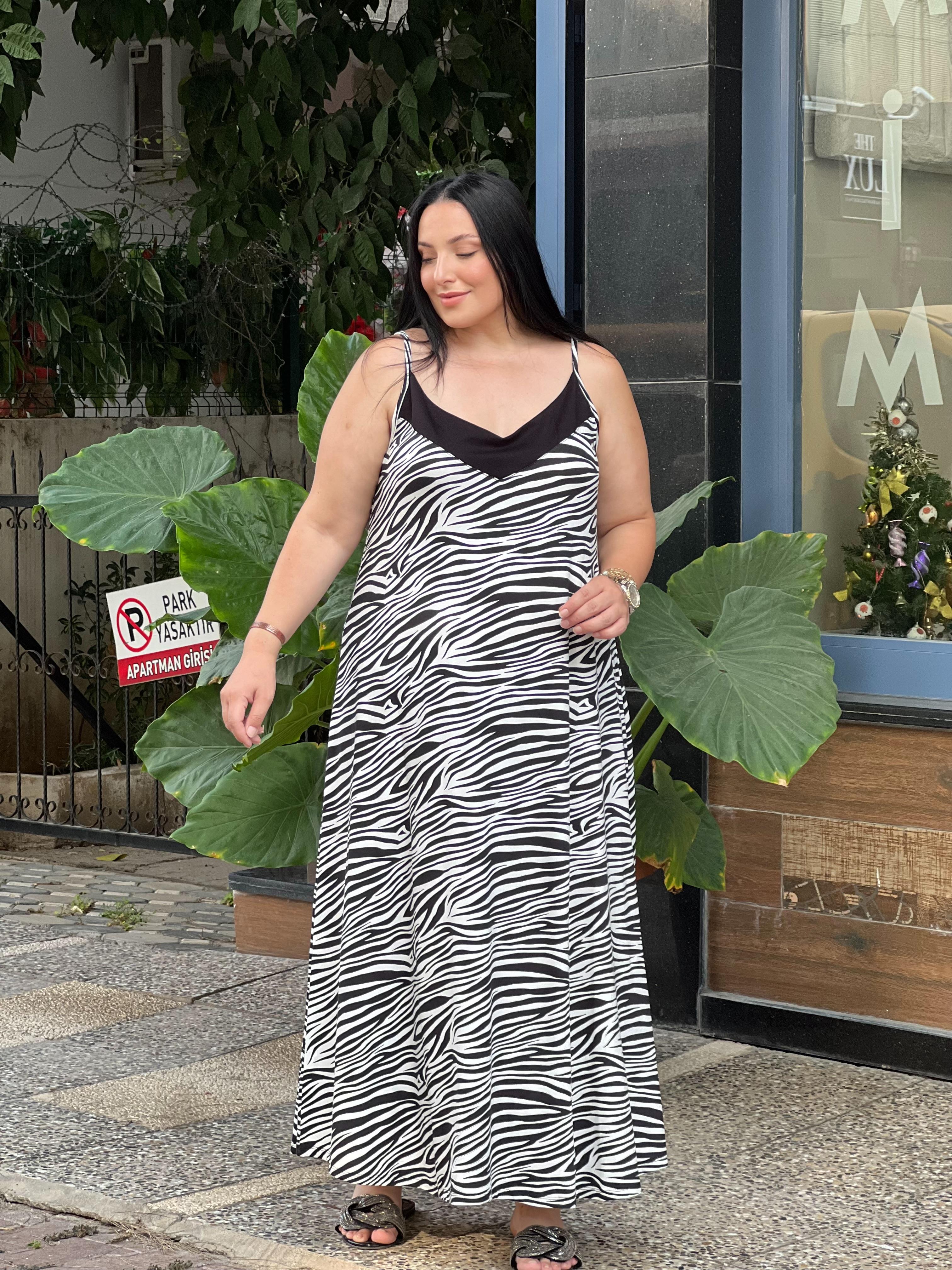 ZEBRA  CAF ELBİSE 