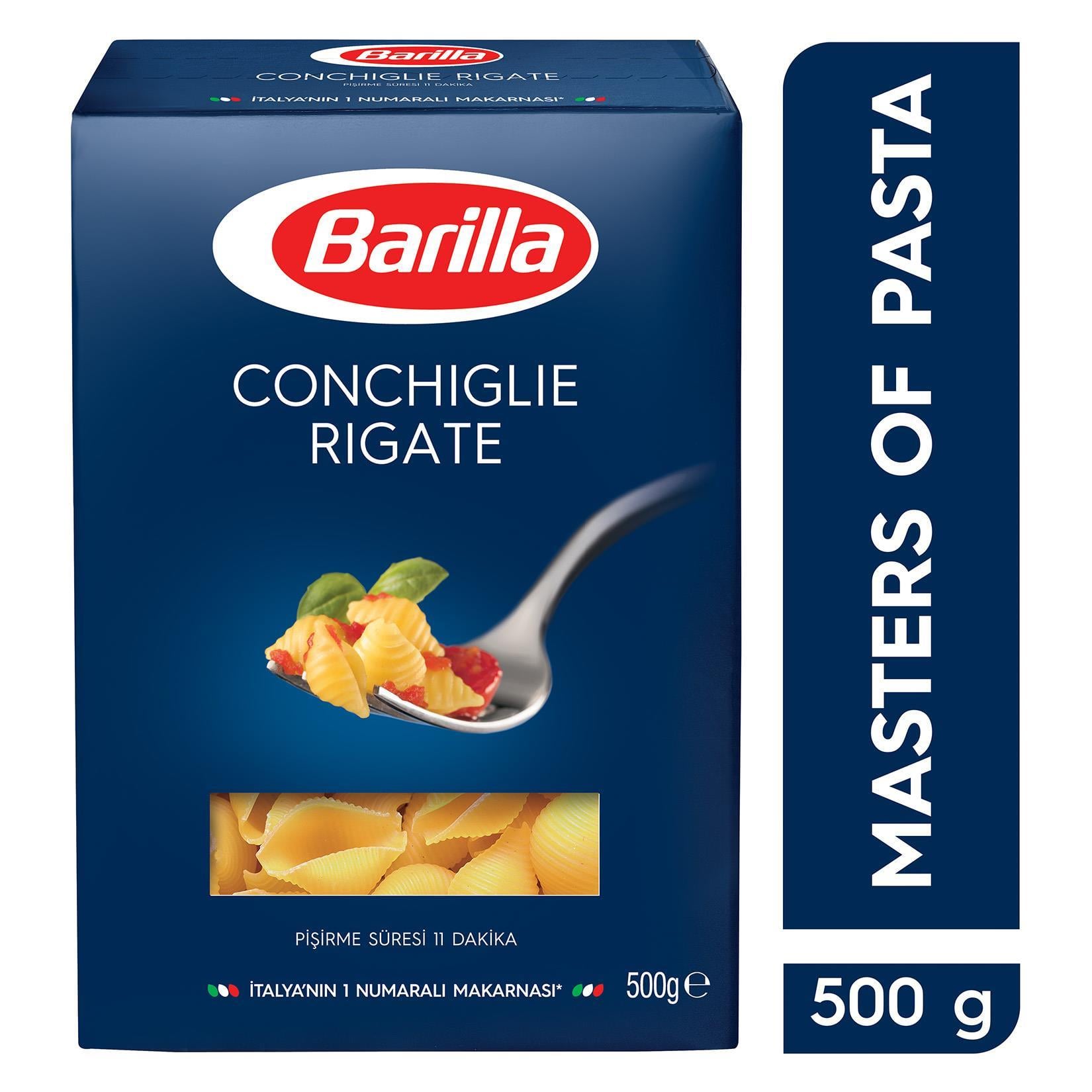 Barilla Conchiglie Rigate/Mini Midye Makarna 500 Gr