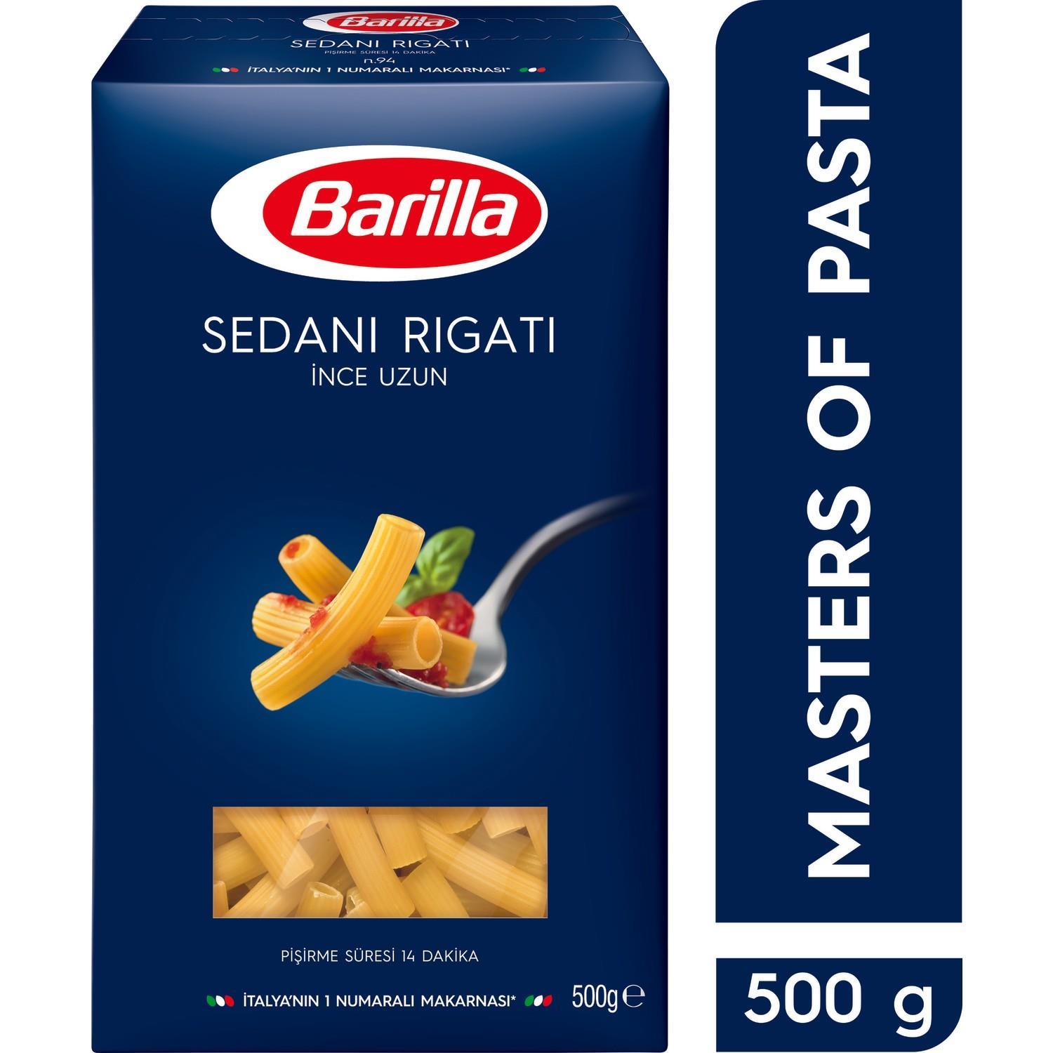 Barilla İnce Uzun/ Sedani Rigati Sade Makarna 500 Gr 
