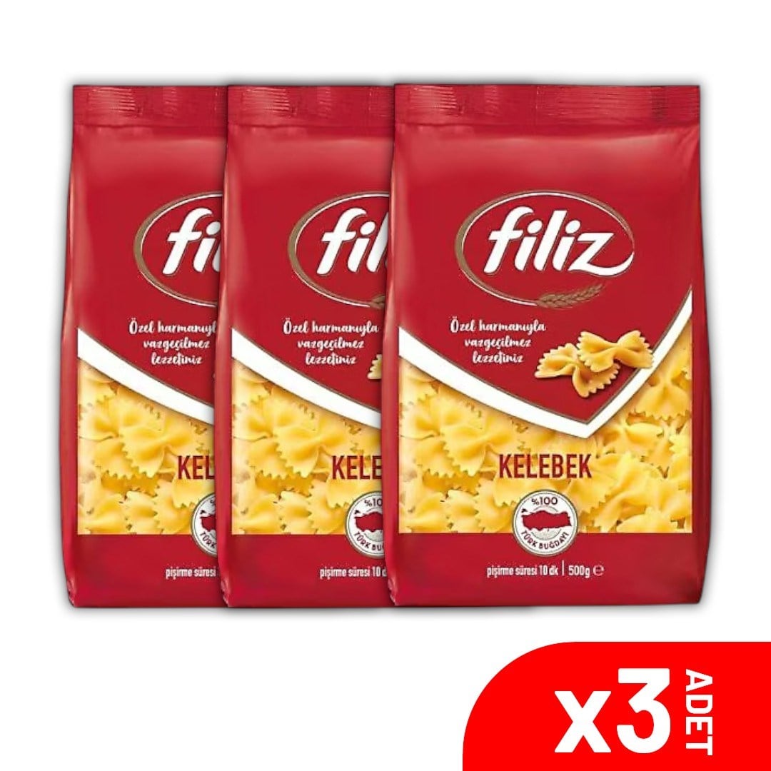 Filiz Kelebek Makarna 500 GR. 3 Lü
