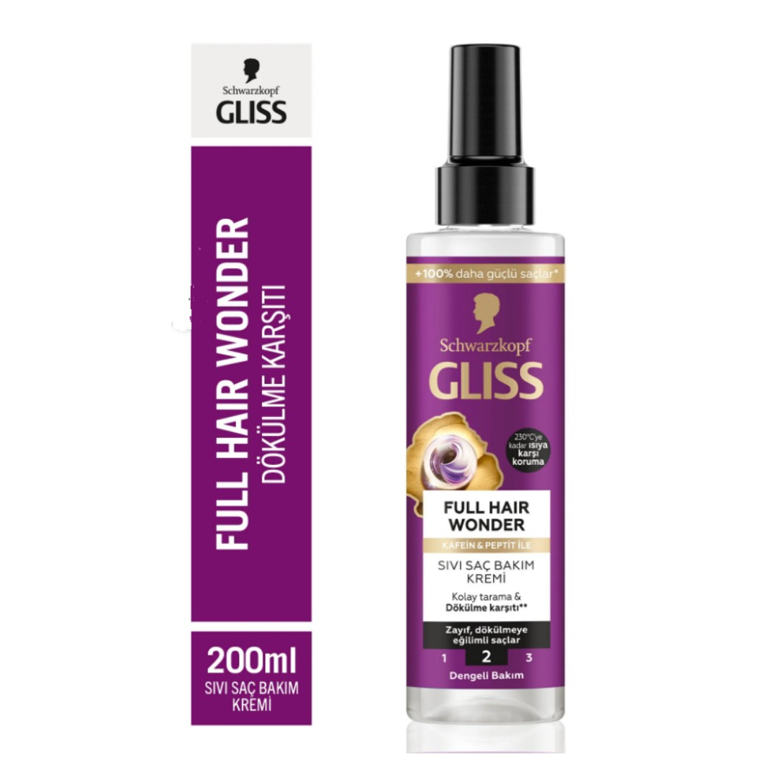 Gliss Full Hair Wonder Sıvı Saç Kremi 200 ml