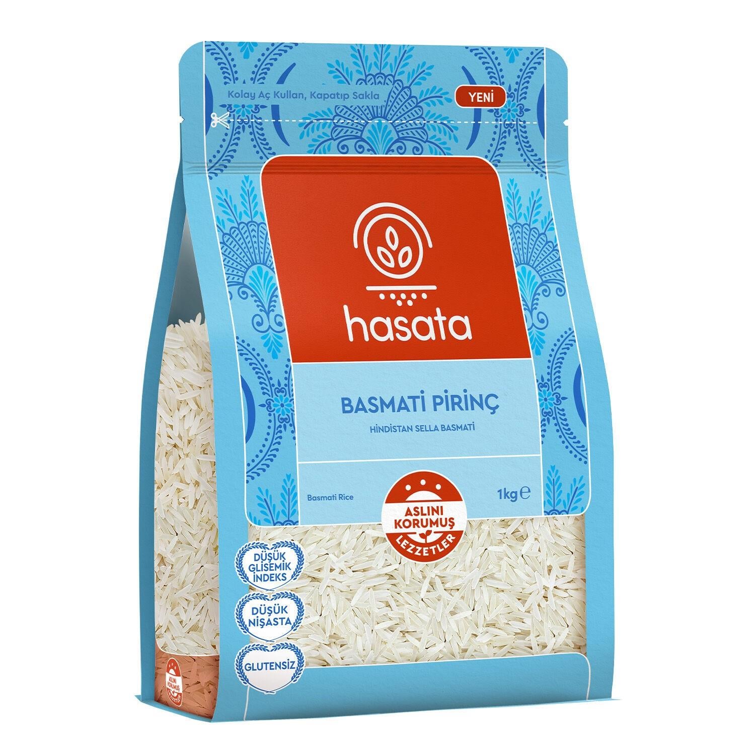 Hasata Basmati Pirinç 1 KG 12*