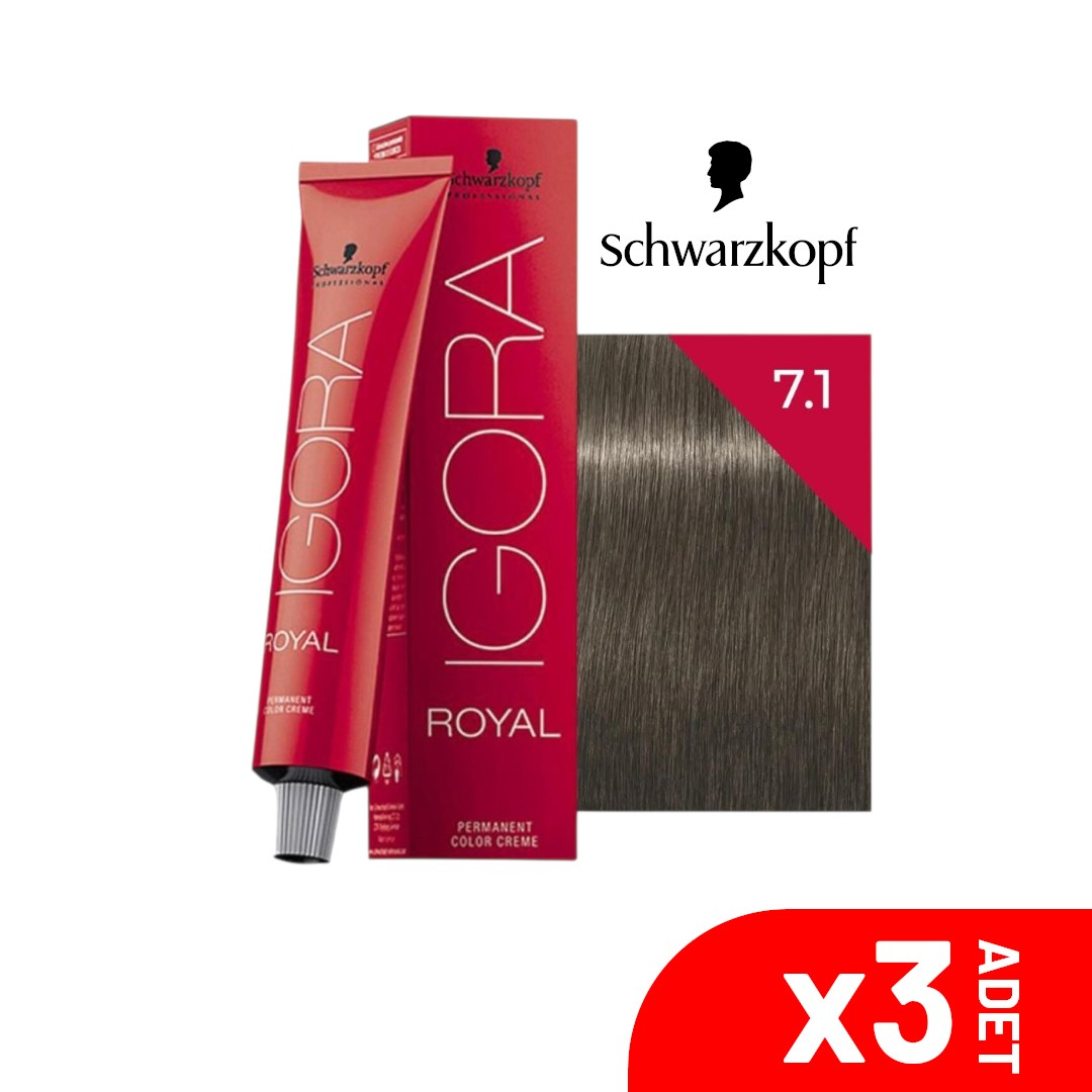 Igora Royal 7-1 Kumral Sandre Saç Boyası  60ML-3Lü