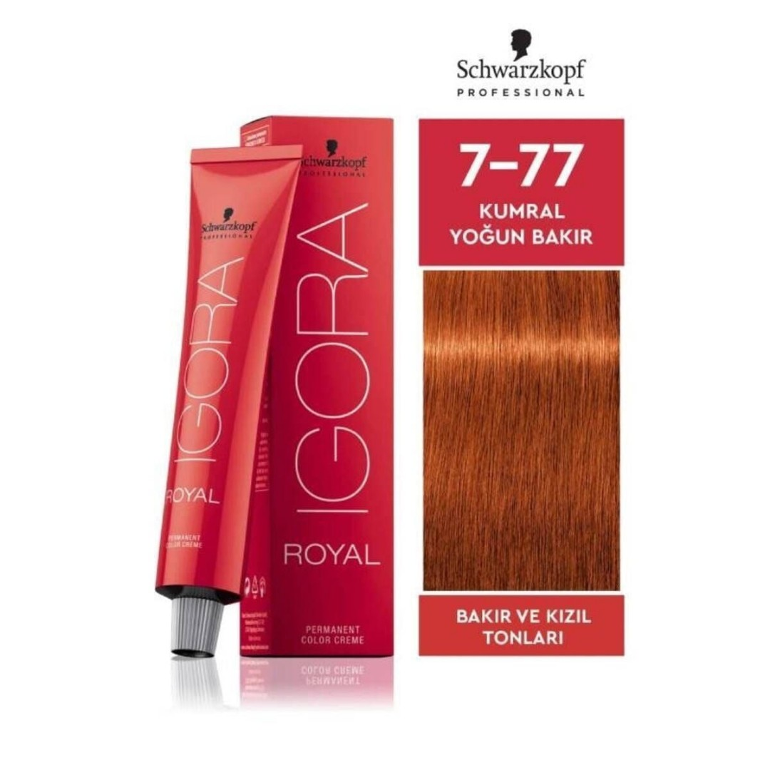 Igora Royal 7-77 Kumral Yoğun Bakır 60 ML