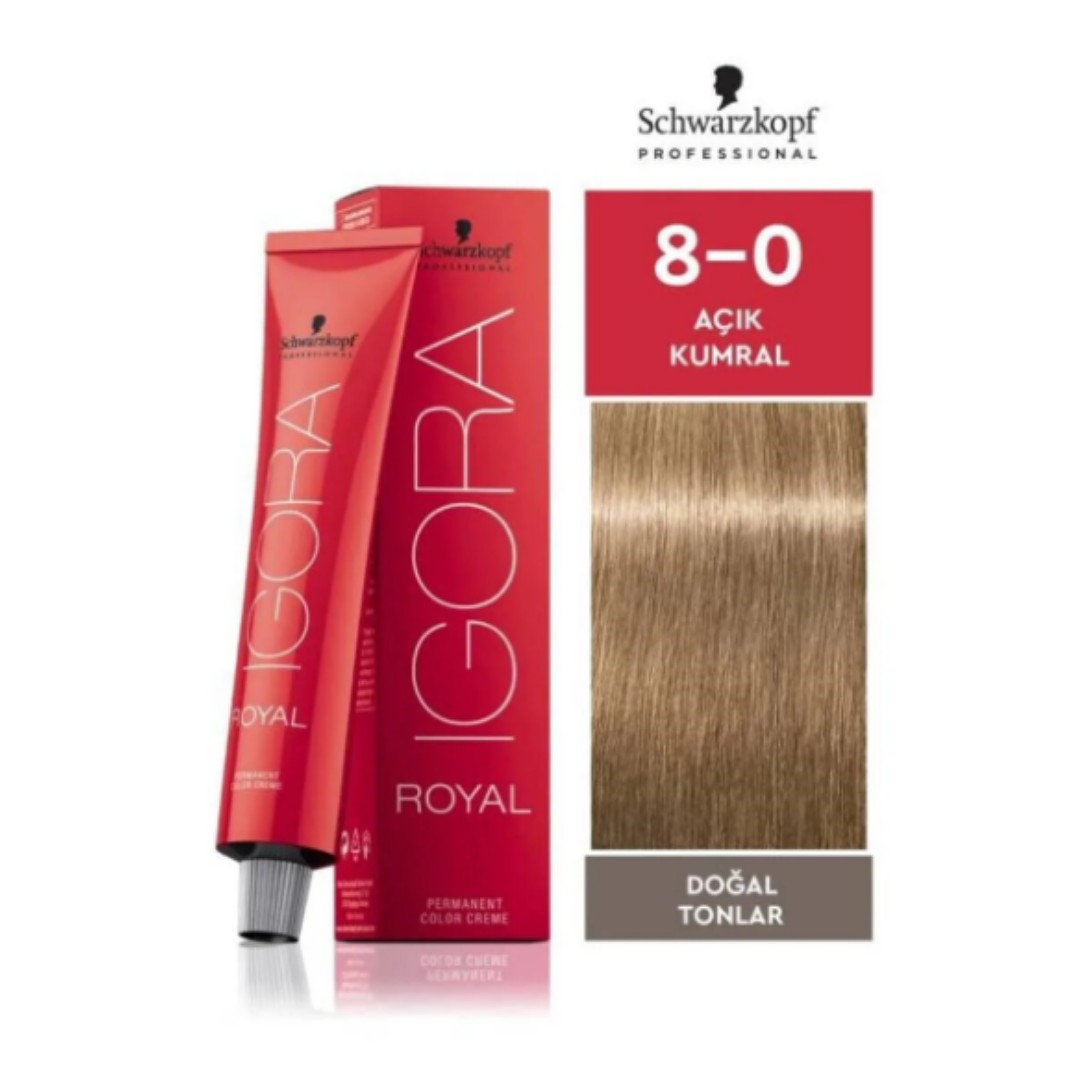 Igora Royal 8-0 Açık Kumral Saç Boyası 60ML