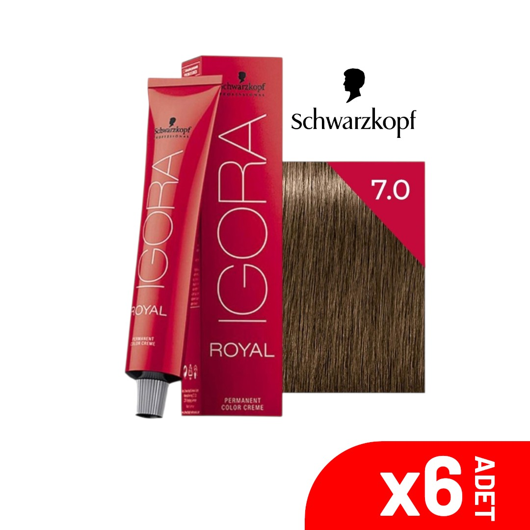 Igora Royal Kumral Saç Boyası 7-0 60ML-6LI