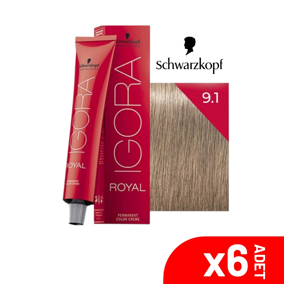 Igora Royal Sarı Sandre 9-1 Saç Boyası 60ML 6LI