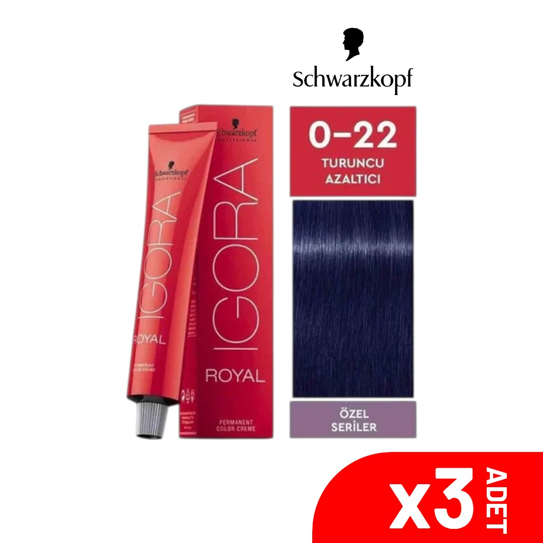 Igora Royal Turuncu Azaltıcı 0-22 60ML 3lü