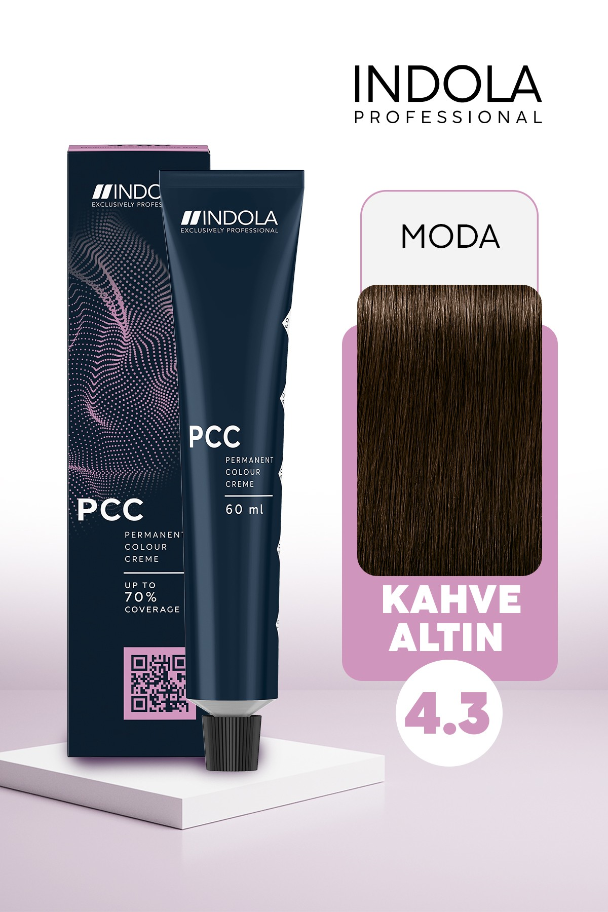 Indola PCC 4.3 60ML Altın Kahve Saç  Boyası