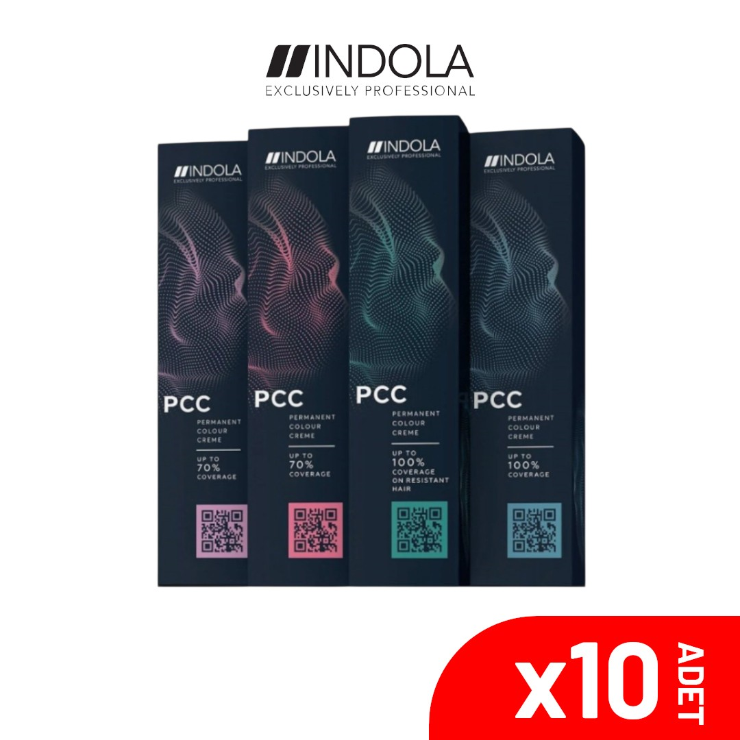 Indola PCC 5.35 60 ML Açık Kahve Altın Mahagoni Saç Boyası-10'lu