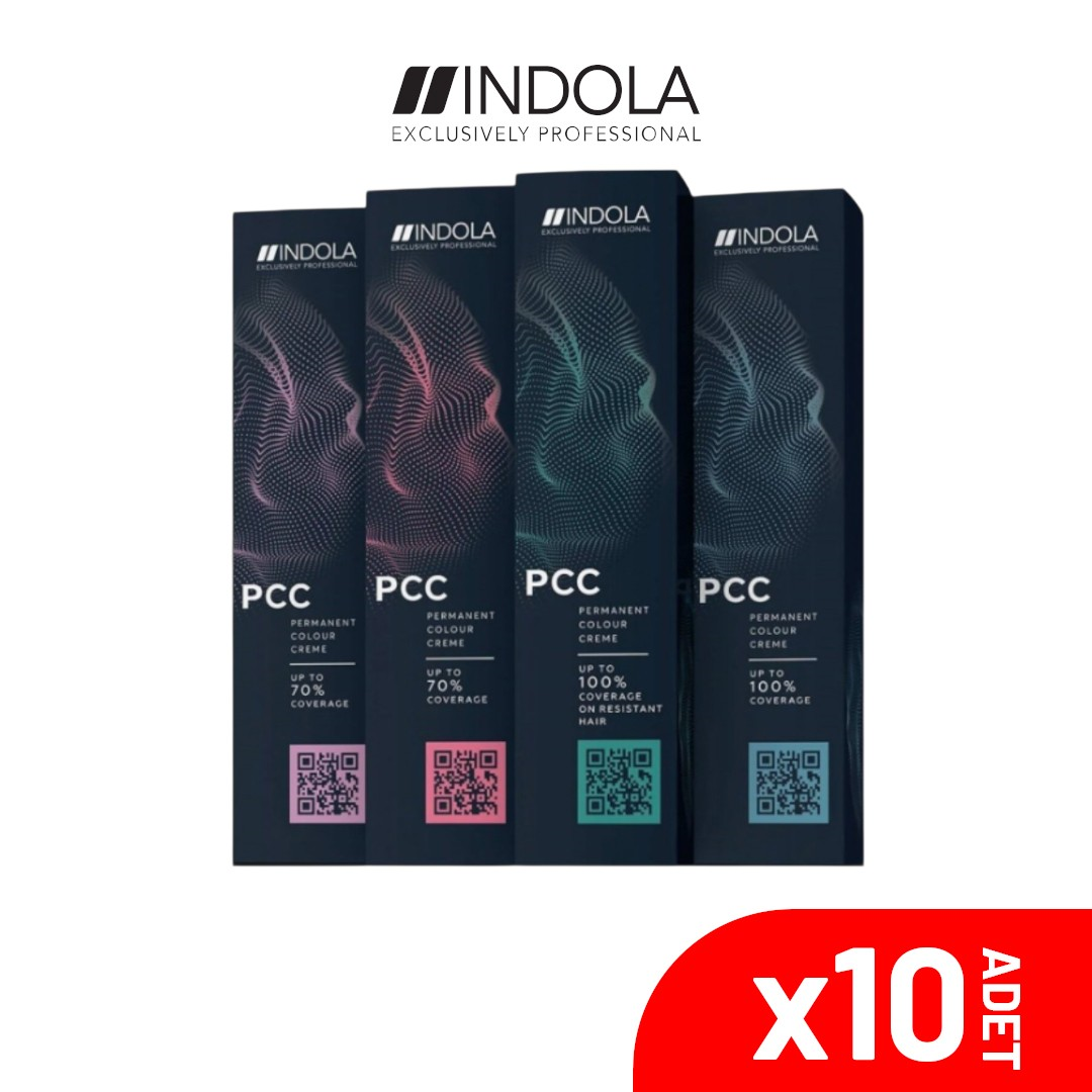 Indola PCC 6.44 60ML Koyu Kumral Yoğun Bakır Saç Boyası-10LU
