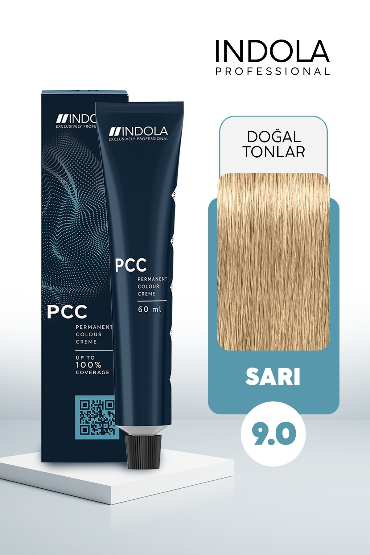 Indola PCC 9.0 60ML Sarı Saç Boyası