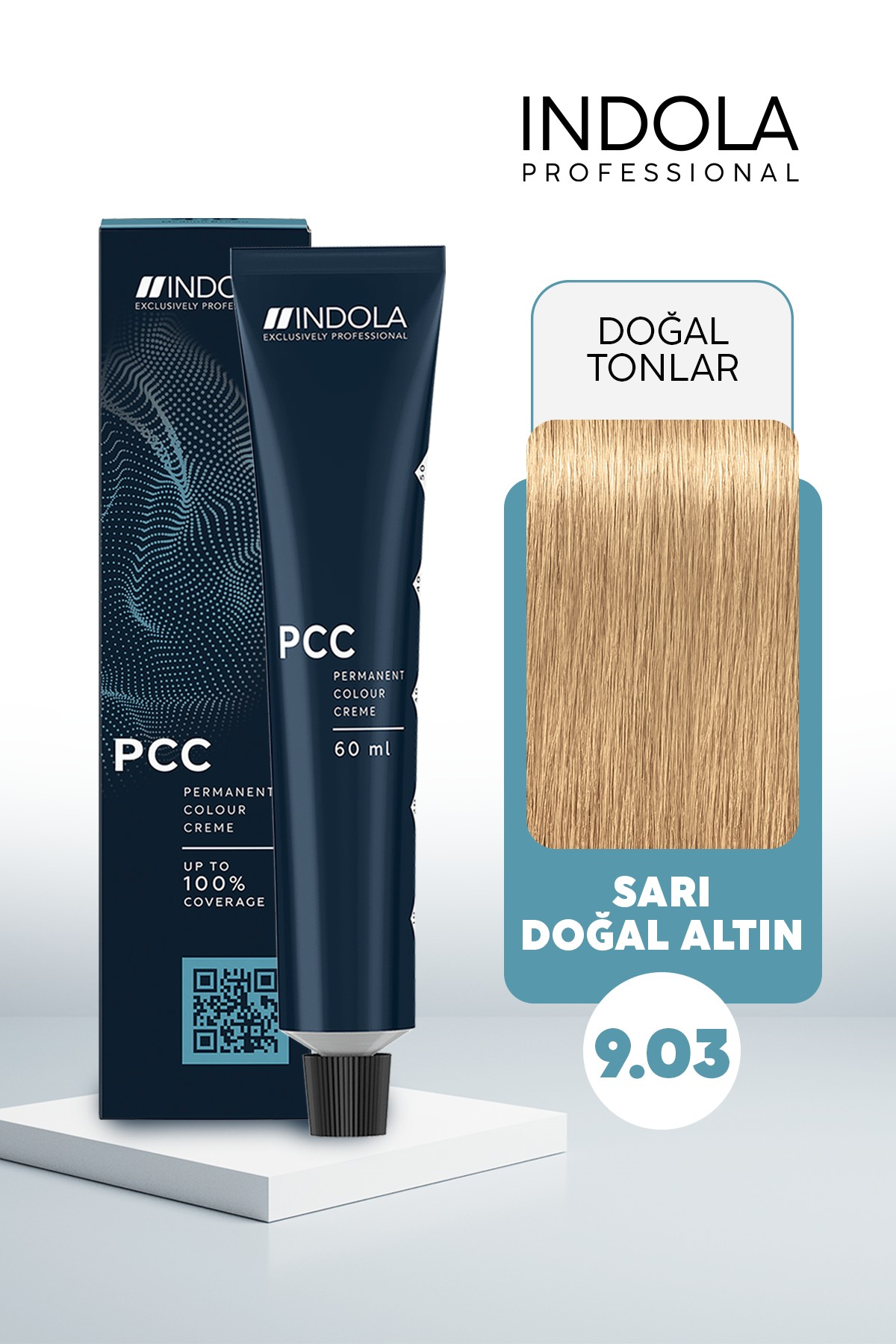 Indola PCC 9.03 60ML  Sarı Doğal Altın Saç Boyası