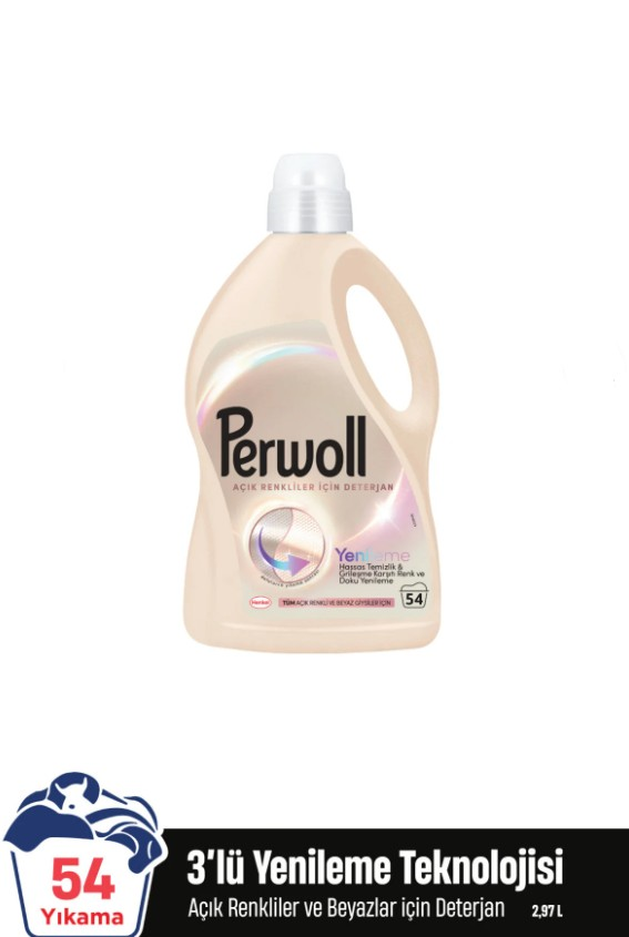 Perwoll Açık Renkliler Hassas Bakım Sıvı Çamaşır Deterjanı 2970 ml