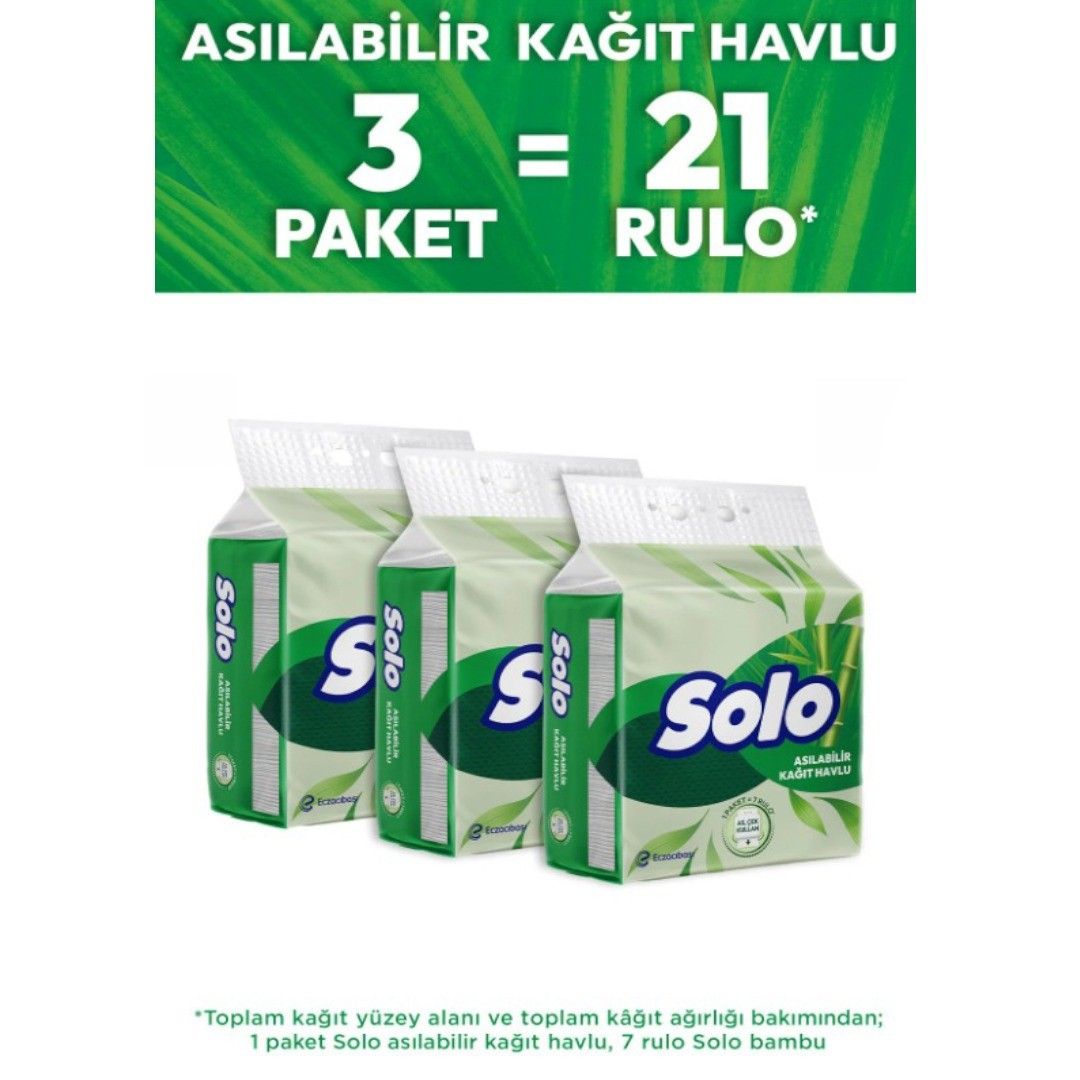 Solo Asılabilir Kağıt Havlu 1=7 -3LÜ