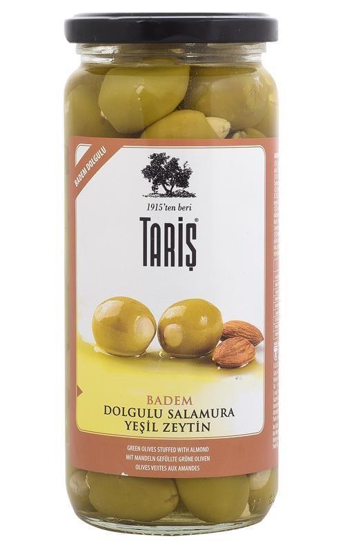 Tariş Badem Dolgulu Yeşil Zeytin 485 Gr.