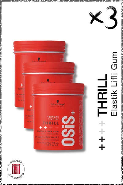 OSİS Thrill 100ml Lifli Gum Şekillendirici 3 LÜ