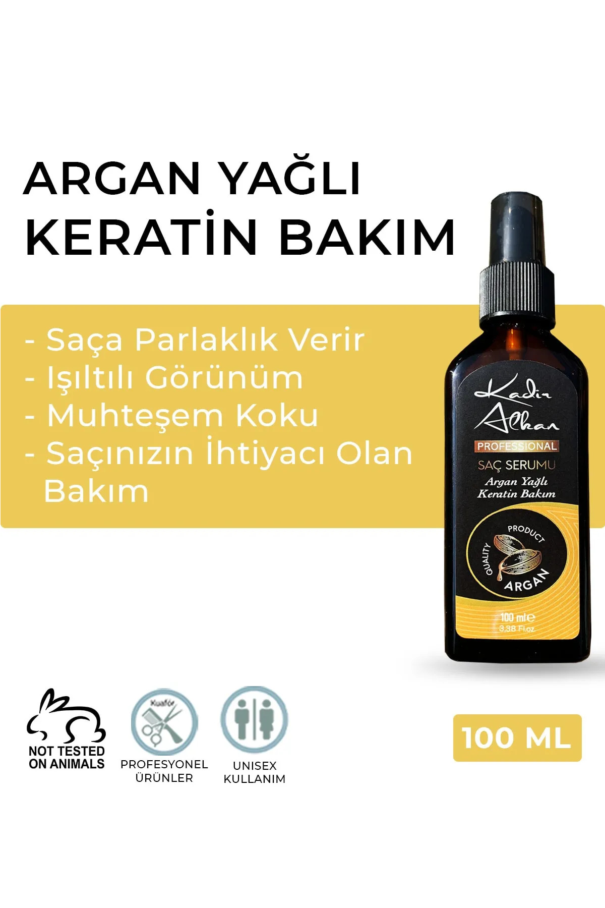 Kadir Alkan Argan Yağlı Saç Serumu 100 ml