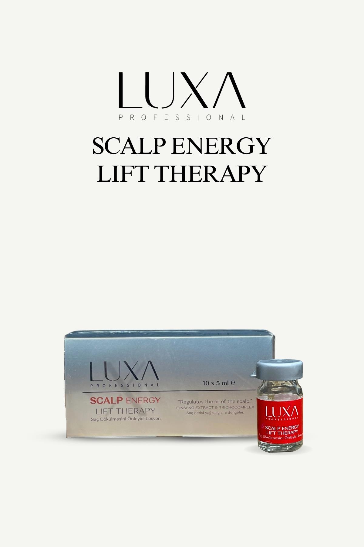 LUXA Professional Scalp Energy Lift Therapy Saç Dökülmesi Önleyici Serum 10 x 5 ml 