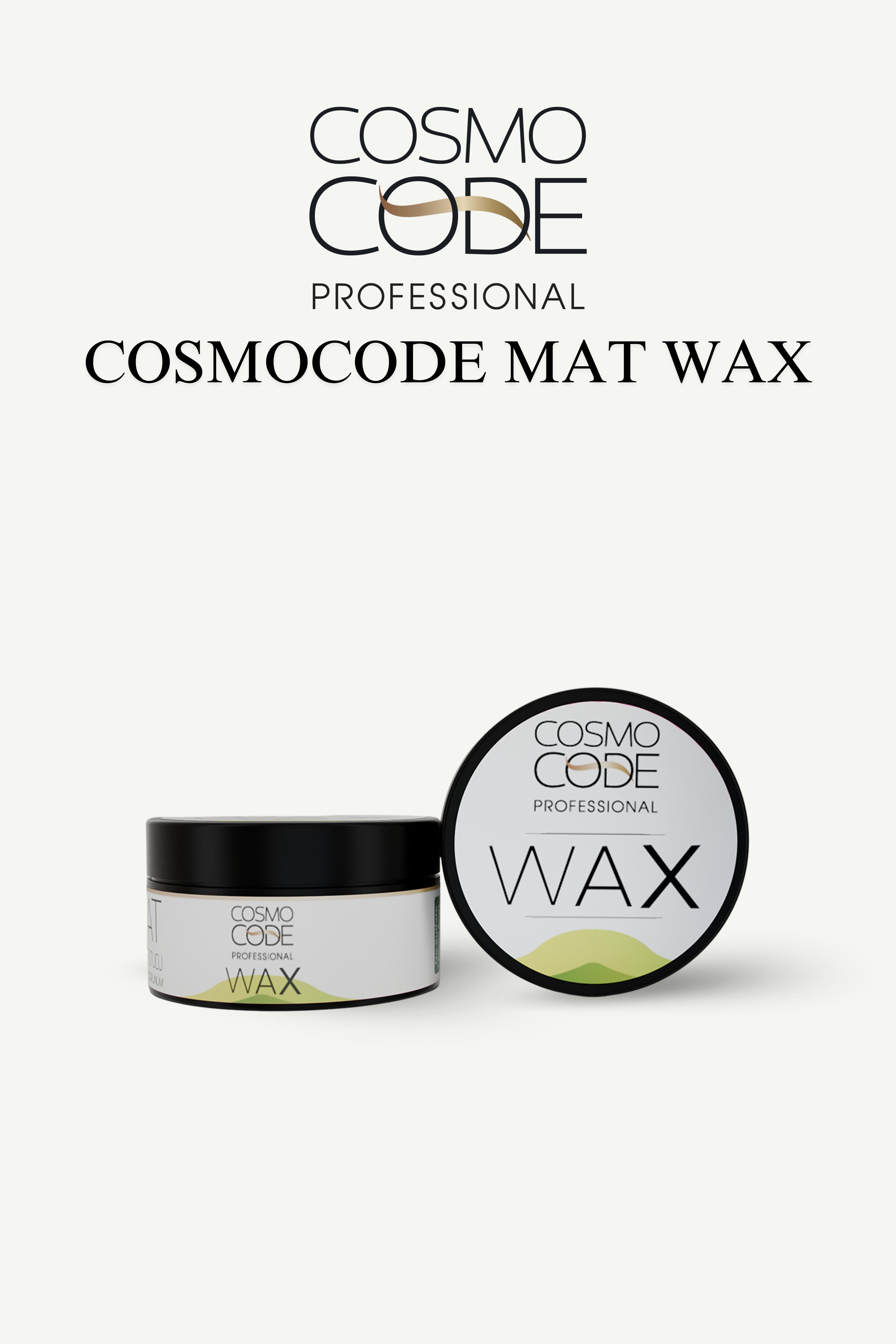 Cosmocode Professional Mat Wax – Saç Şekillendirici Wax 100 ml