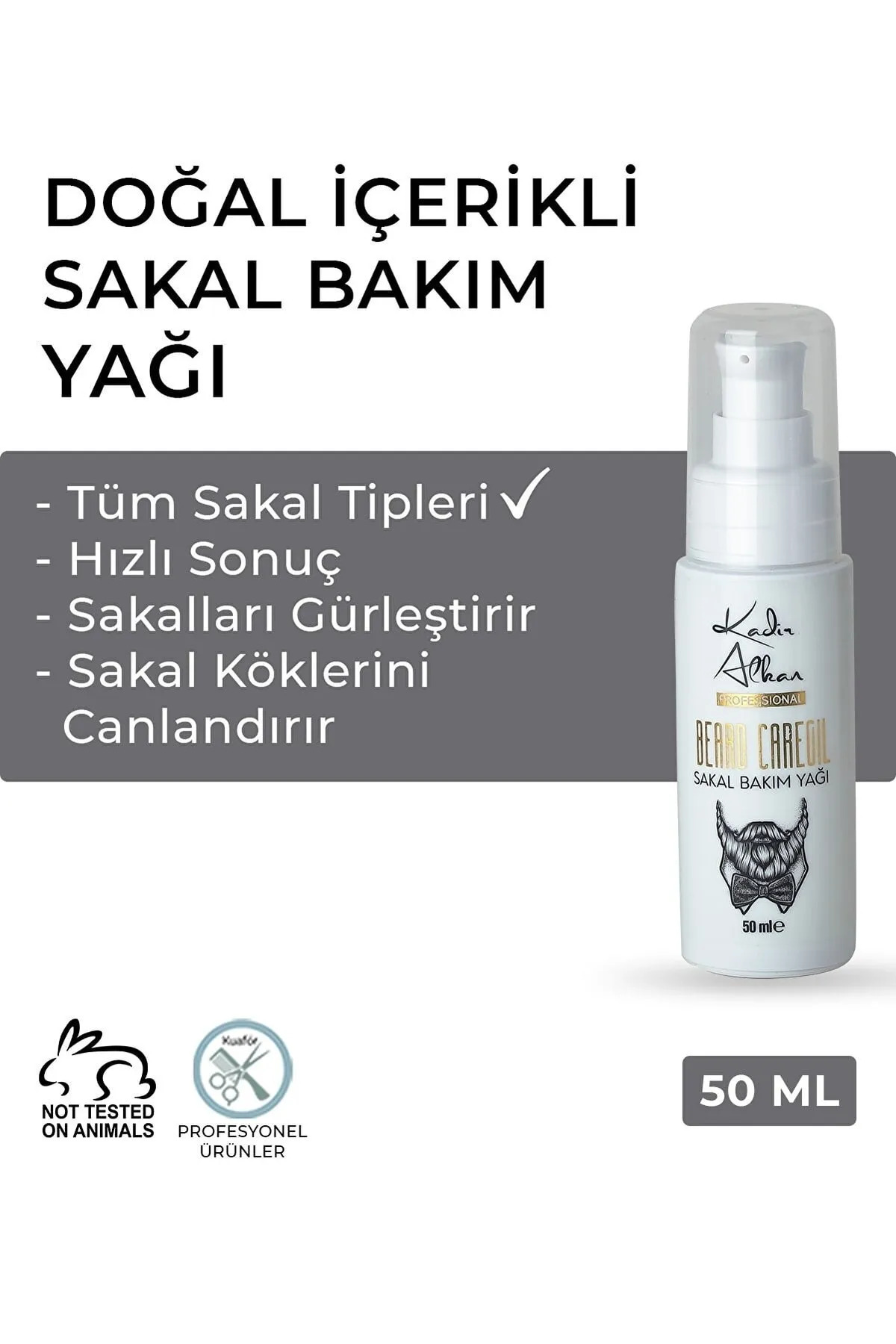 Kadir Alkan Sakal Bakım Yağı 50 ml