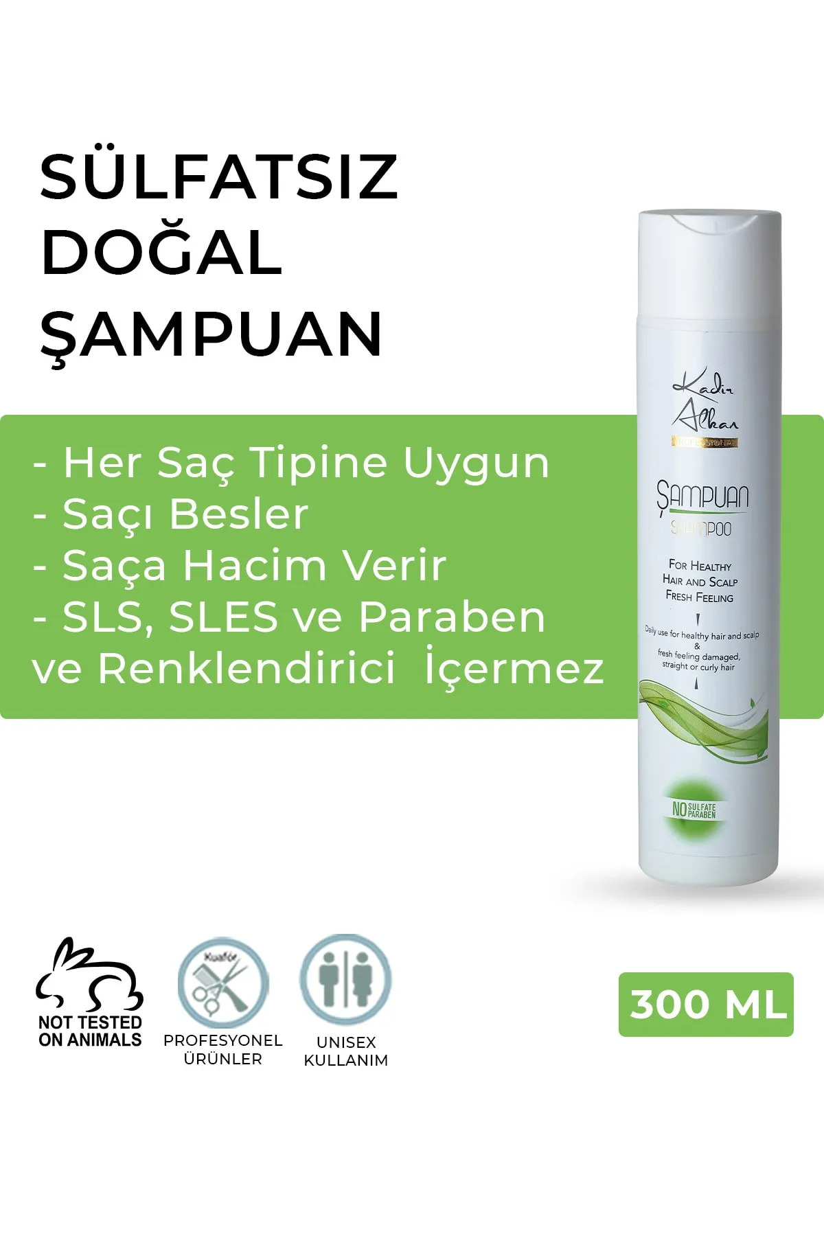 Kadir Alkan Şampuan 300 ml