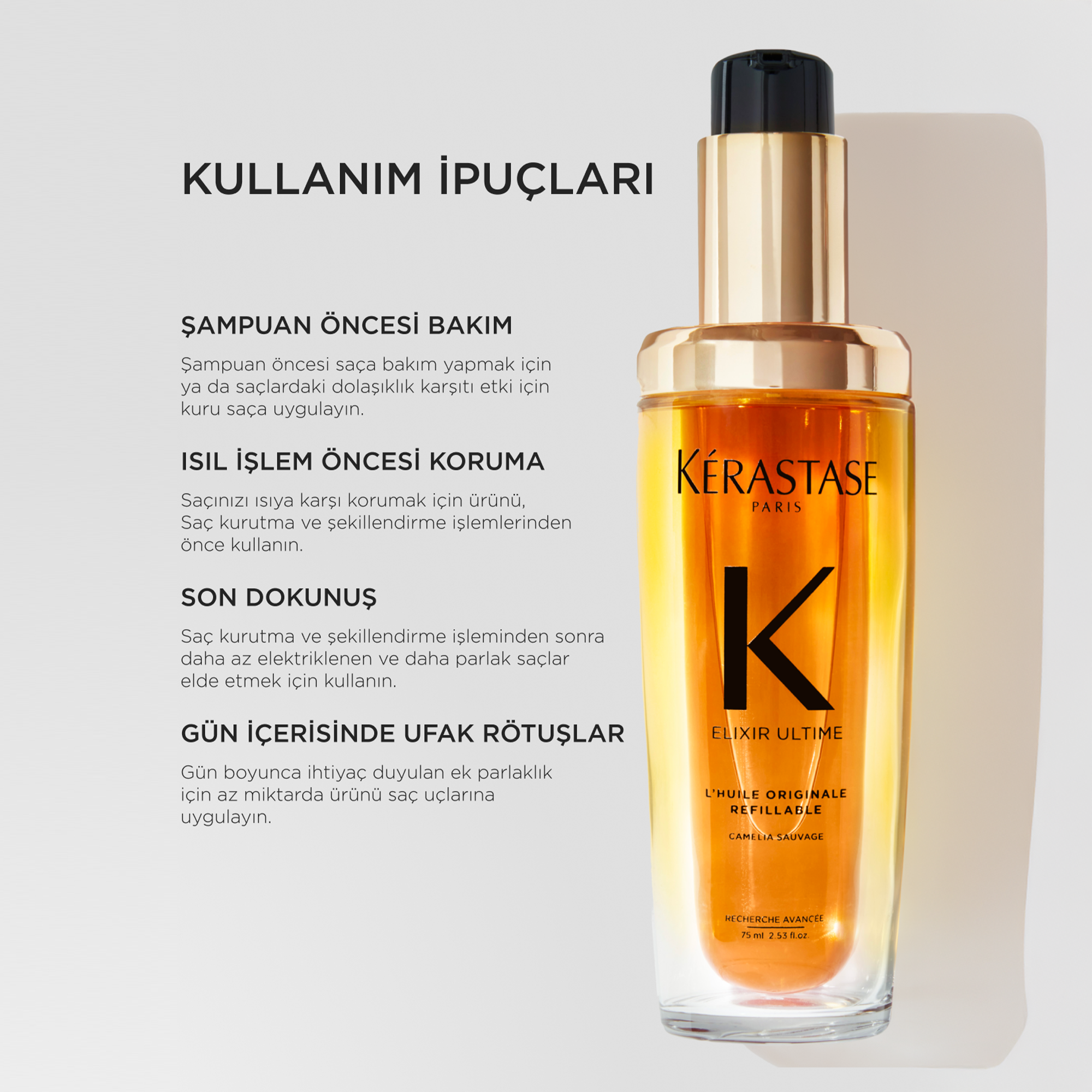 Kerastase Elixir Ultime L'Huile Originale Saç Yağı Refill 75 ml