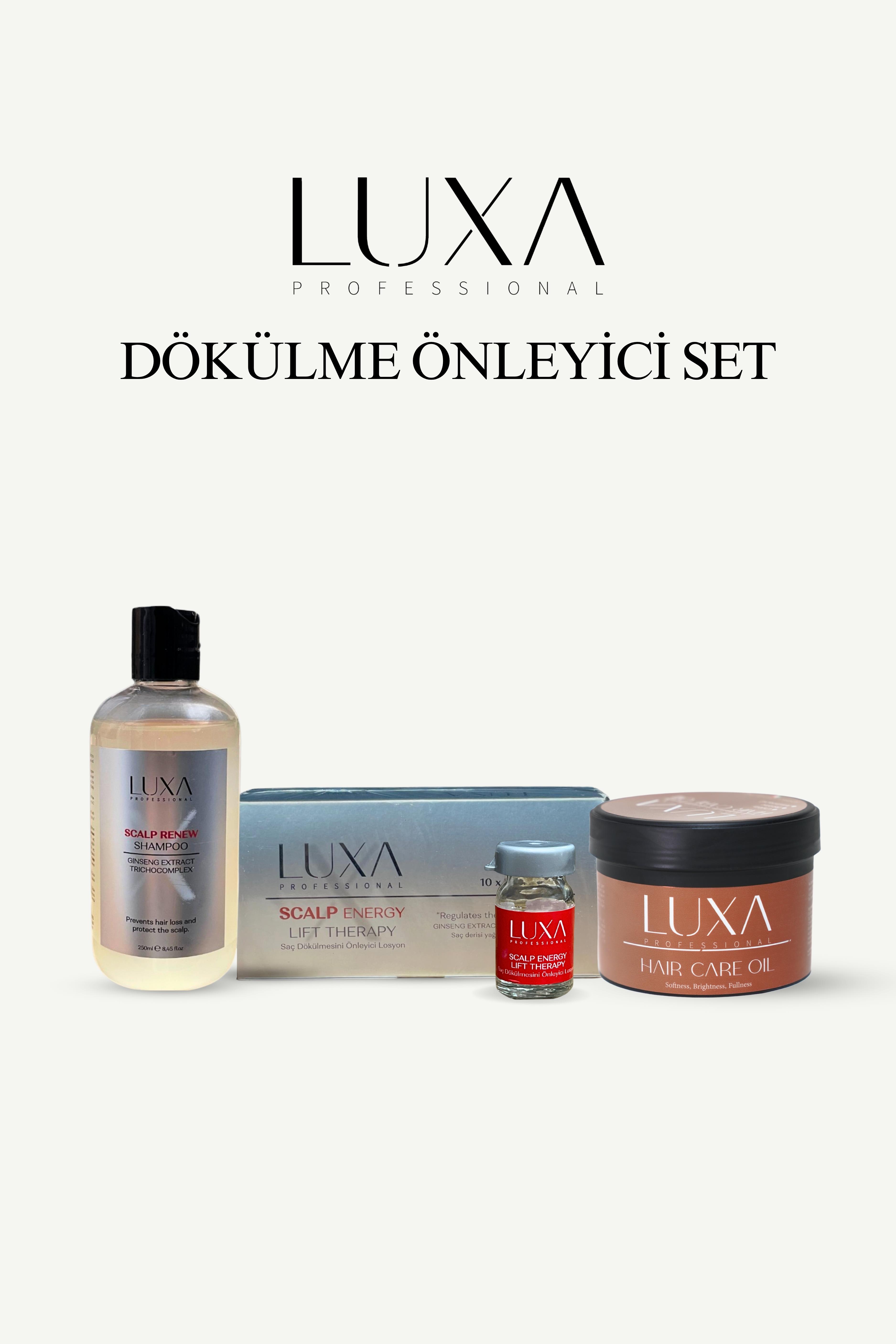 Luxa 3'lü Dökülme Önleyici Set