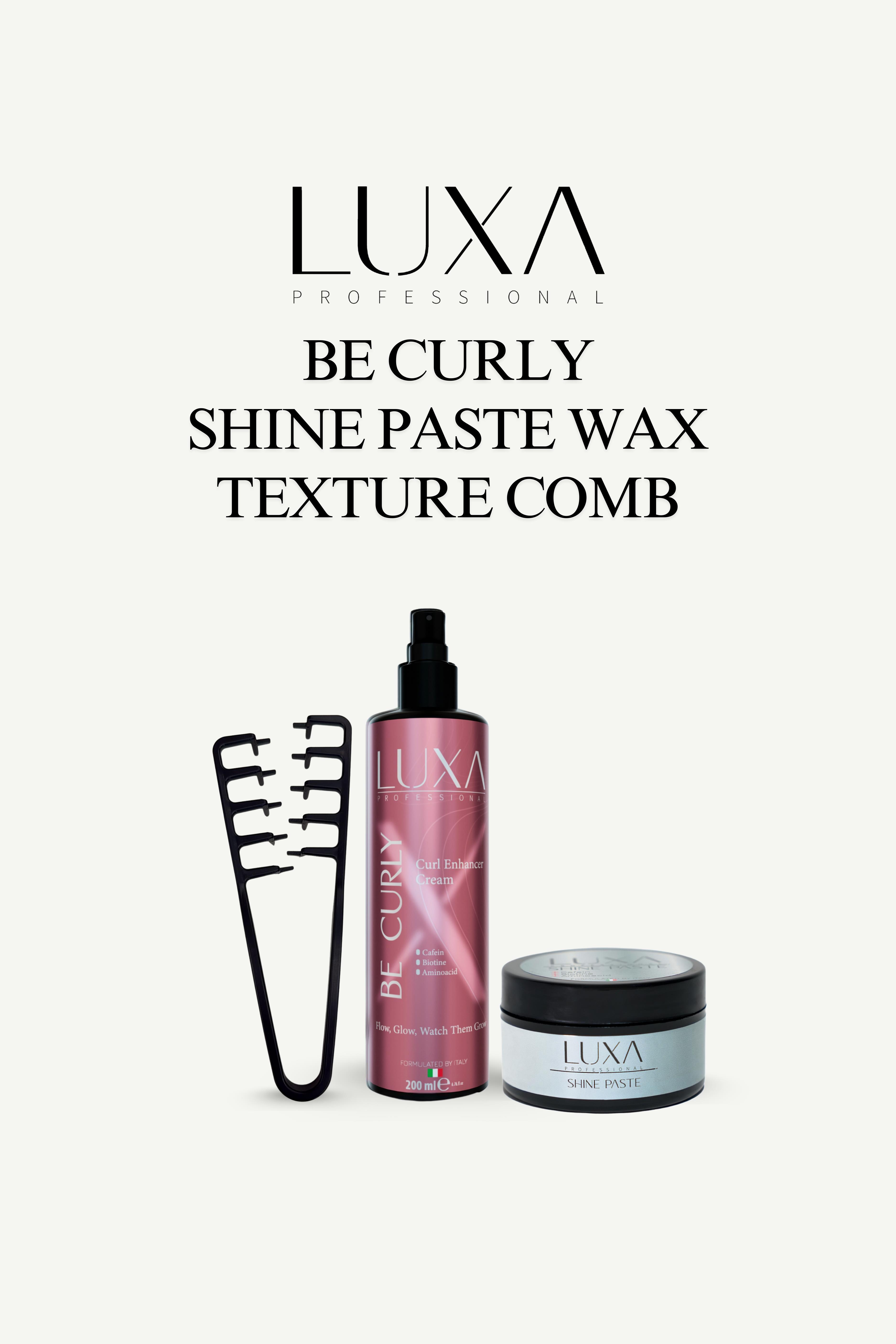 Luxa Professional Saç Doku Tarağı + Islak Wax 100 ml + Bukle Belirginleştirici Krem 200 ml