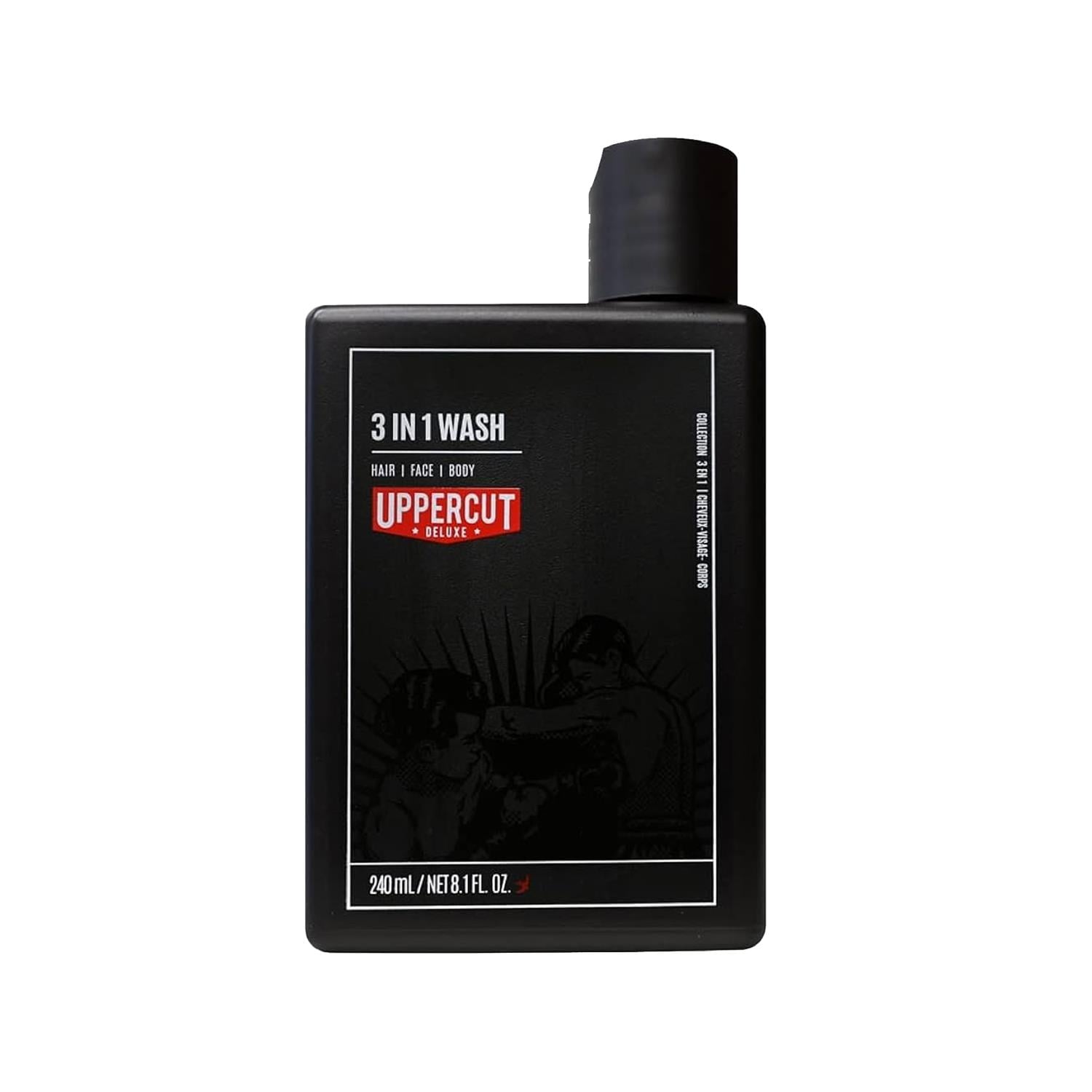 Uppercut Deluxe 3 in 1 Wash 3'ü 1 Arada Saç, Yüz ve Vücut Şampuanı 240 ml