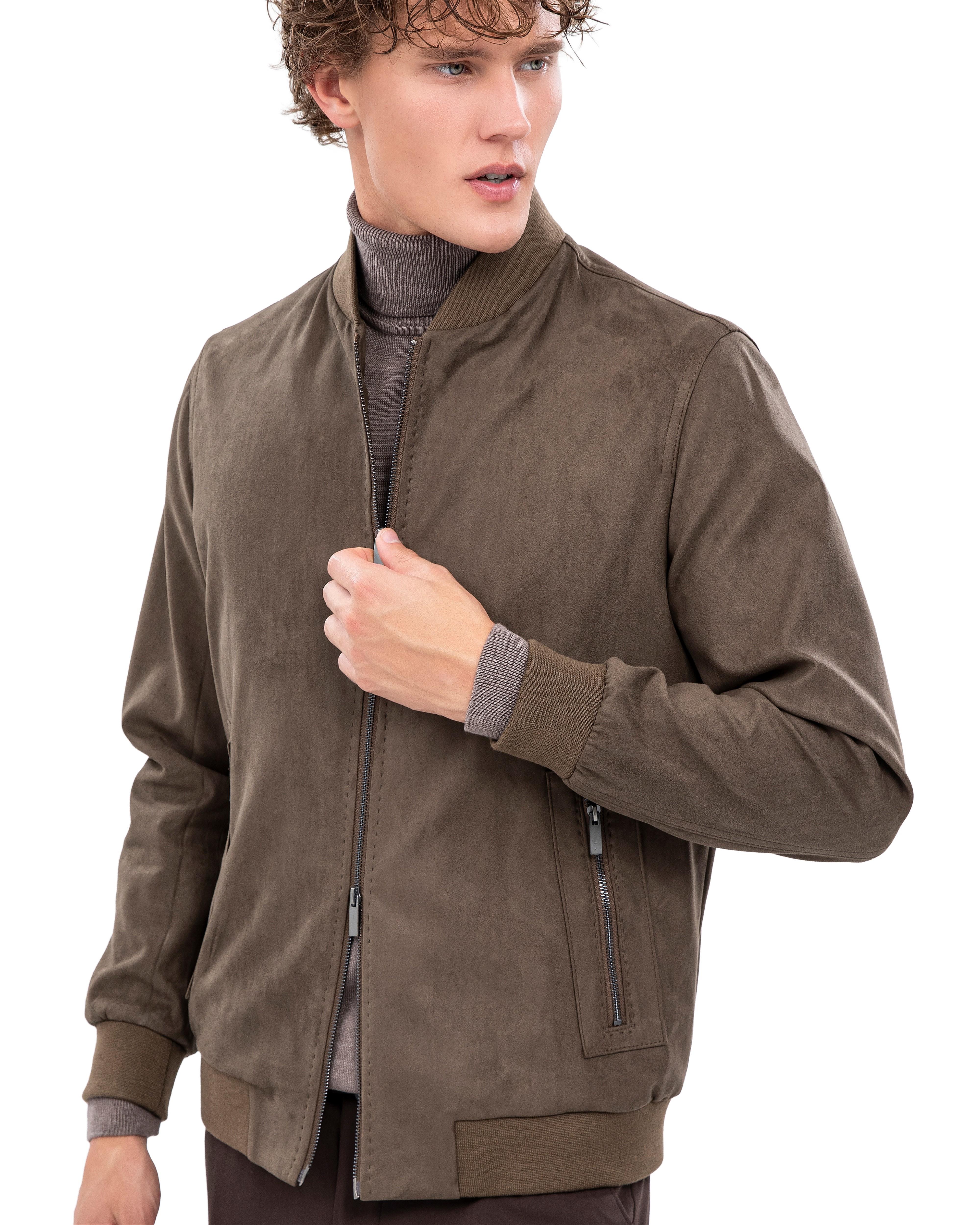 8008 Pilot Yaka Süet Ceket