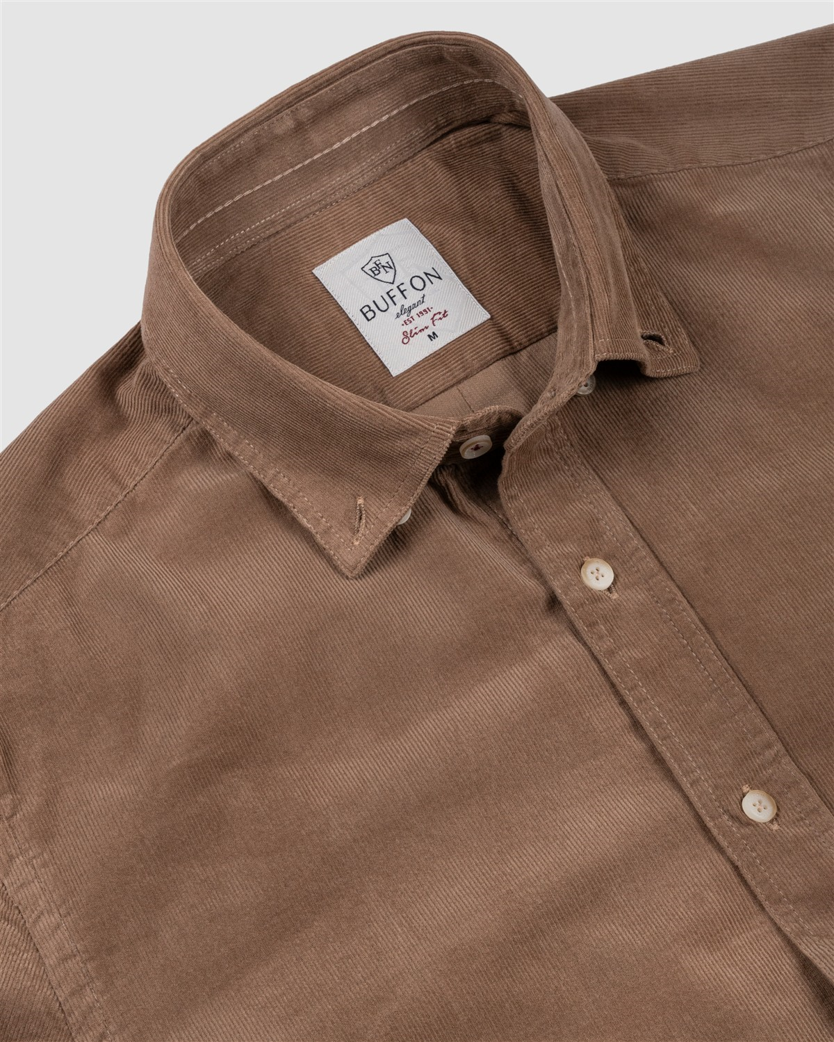 Bfn.1528 %100 Cotton Dokulu Kadife Gömlek