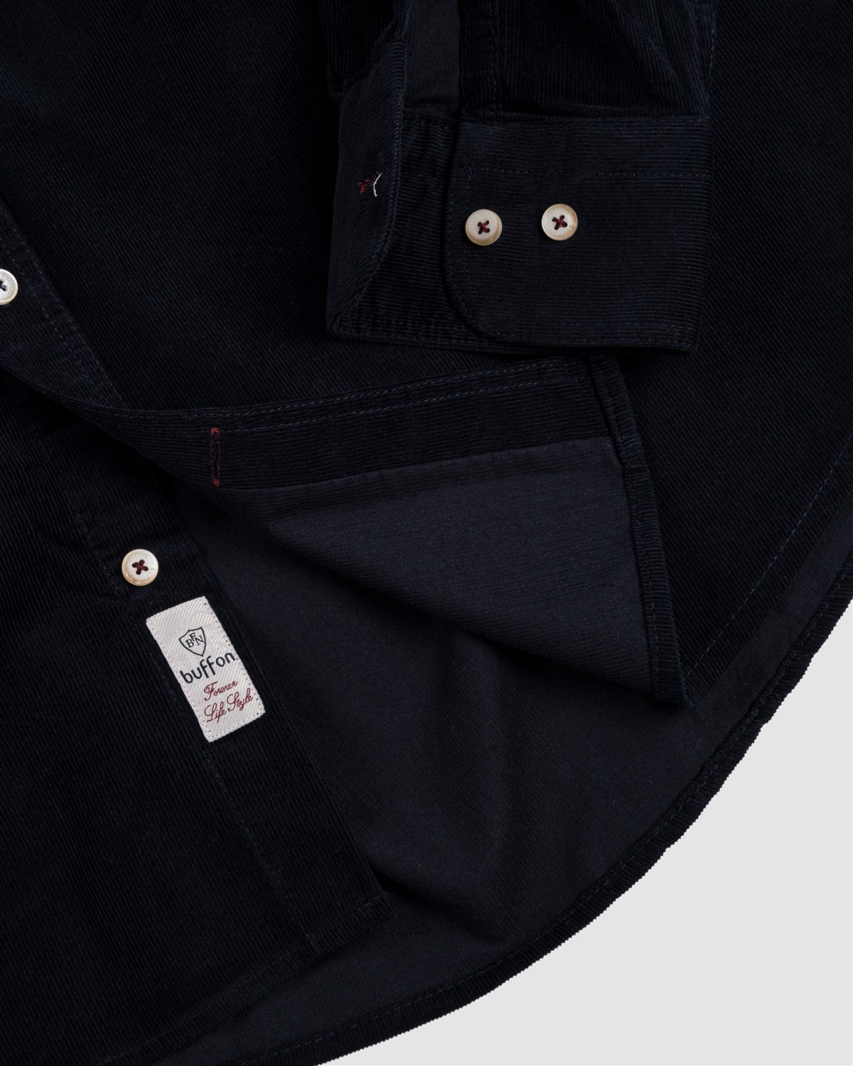 Bfn.1528 %100 Cotton Dokulu Kadife Gömlek