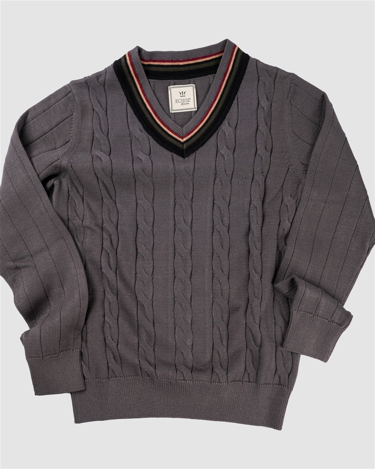 Tm.105 Saçlı V Yaka Triko