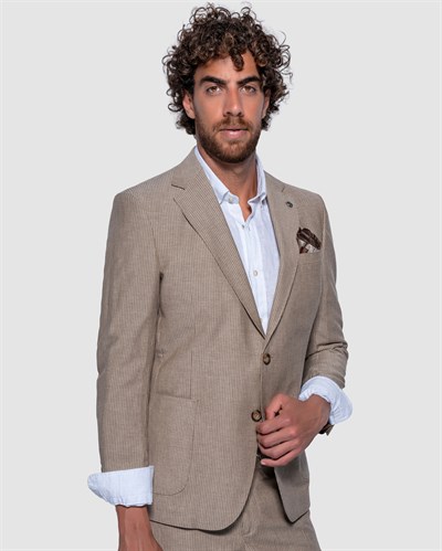 Ssa 4455 Çizgili İki Düğ. Tulum Cep Ckt