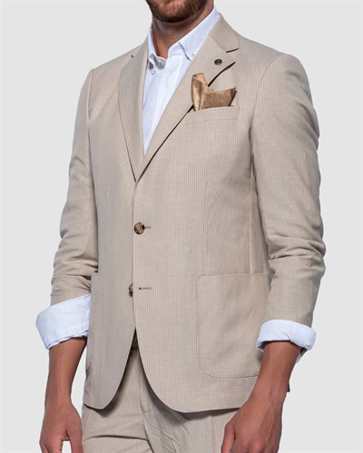 Ssa 4455 Çizgili İki Düğ. Tulum Cep Ckt