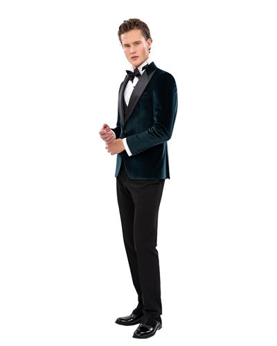 Ssa.6062 Kadife Kırlangıç Yaka Damatlık