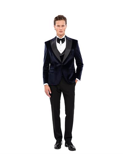 Ssa.6062 Kadife Kırlangıç Yaka Damatlık