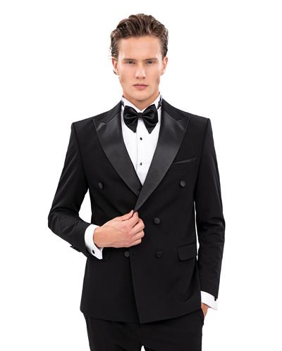 5841 Sivriyaka 6 Düğmeli Kruvaze Damatlık