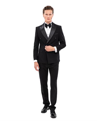 5841 Sivriyaka 6 Düğmeli Kruvaze Damatlık