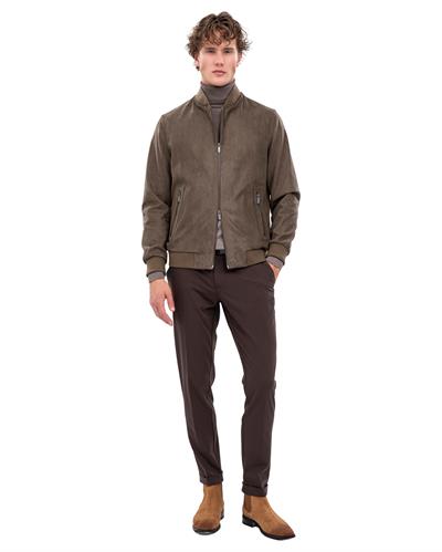 8008 Pilot Yaka Süet Ceket